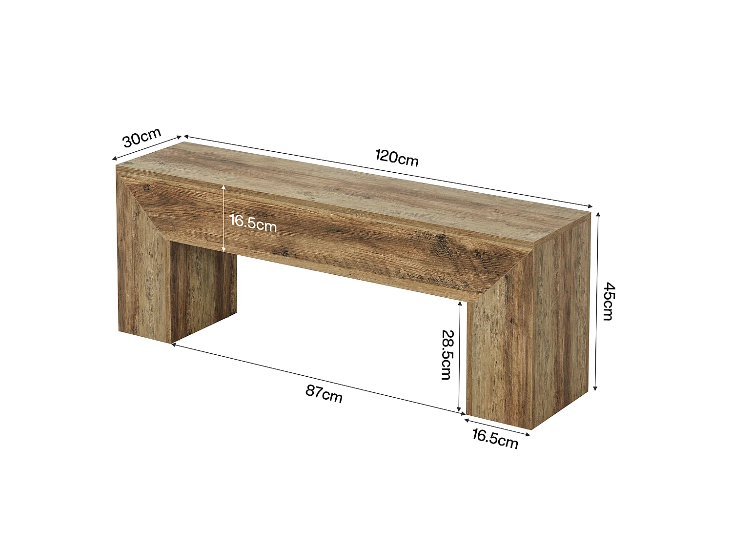 120 cm entrébänk, bondgårdsbänk, inomhussängbänk