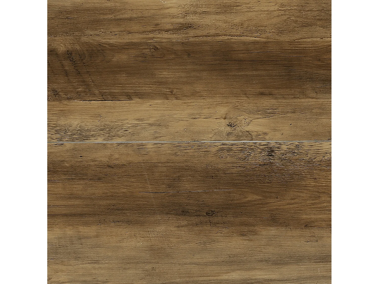 Tavolo da pranzo rotondo per 2 persone con base in metallo - MDF - Marrone 80 x 80 x 75 cm Sedie non incluse