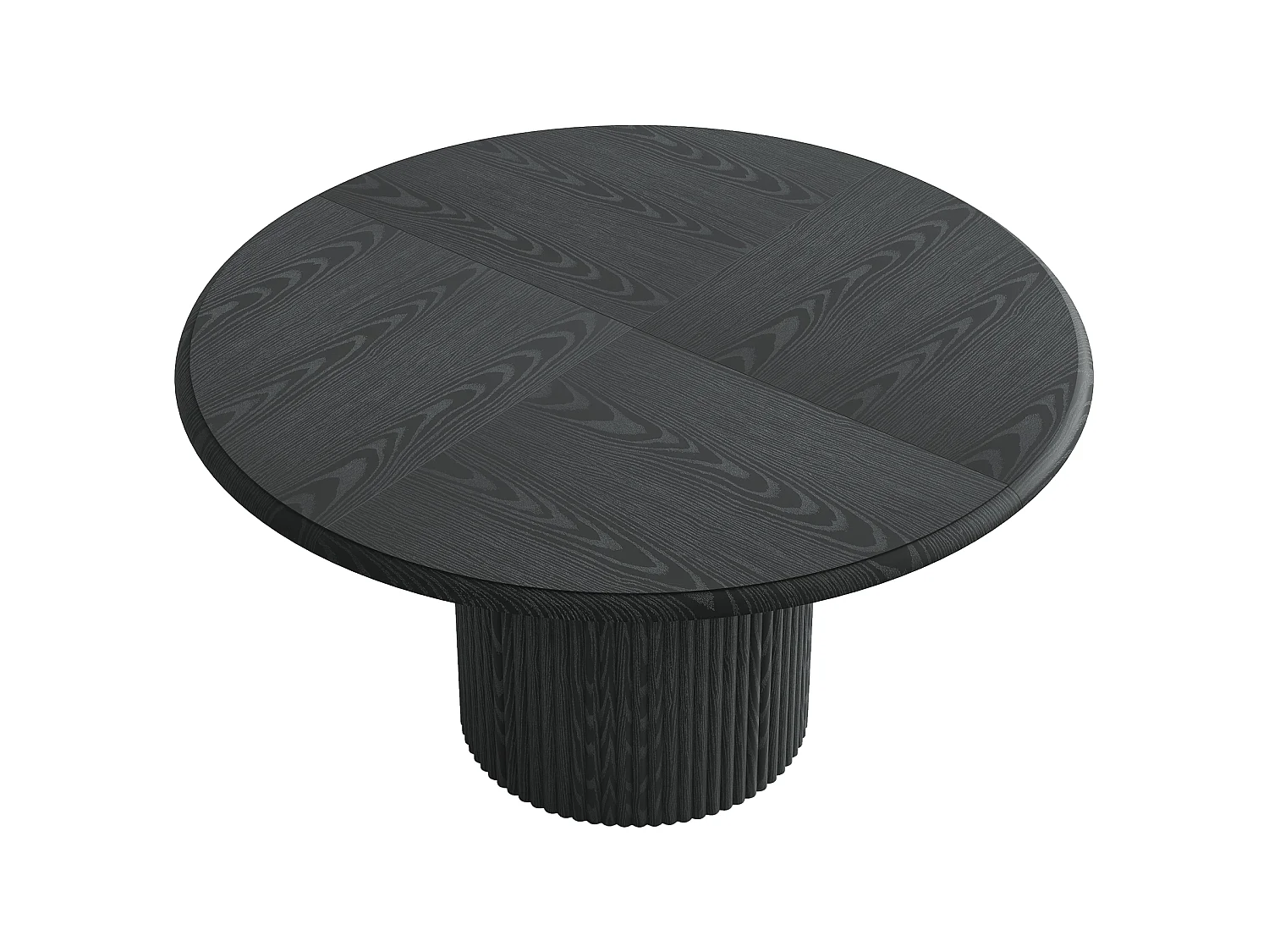 Runt matbord för 4 personer - MDF - Svart 120 x 120 x 75 cm Stolar ingår ej