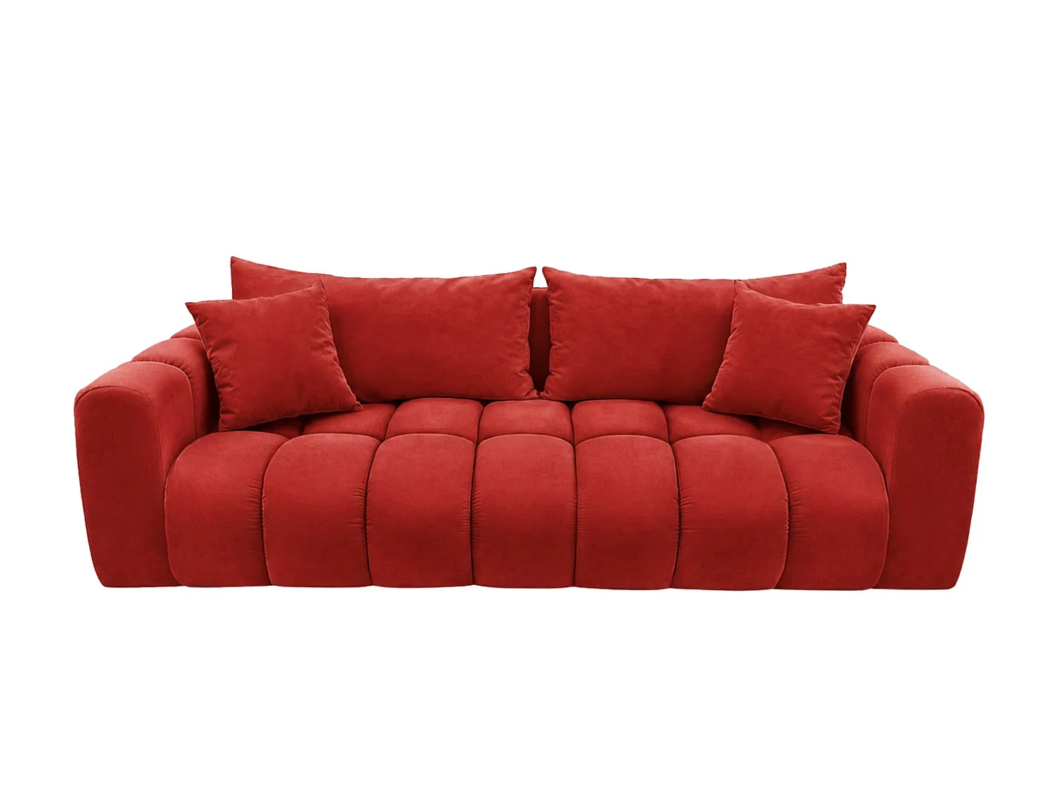 Divano letto con contenitore, tessuto velluto Bluvel, Bordeaux, COSMOPOLITAN
