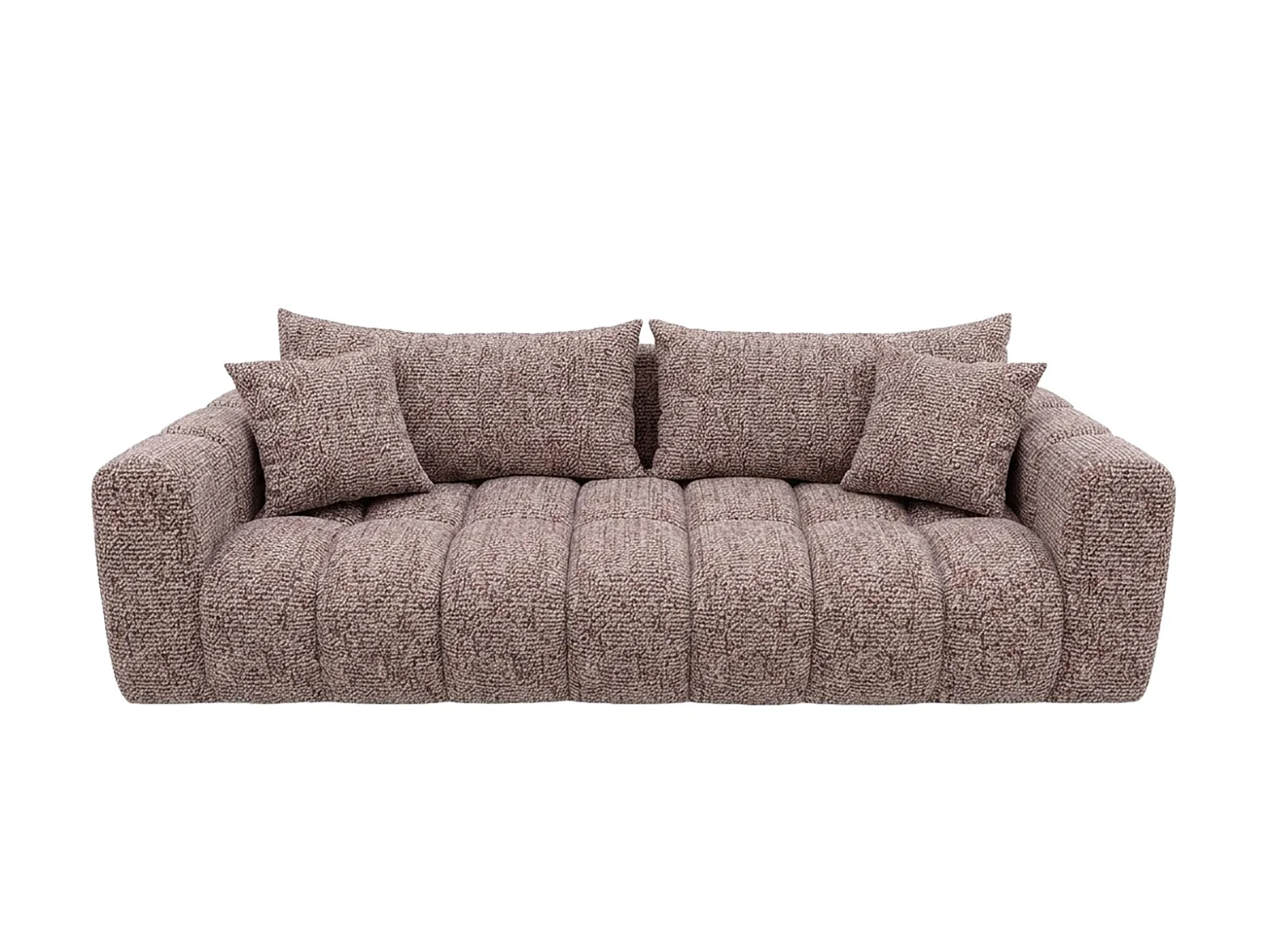 Sofa z funkcją spania i pojemnikiem, tkanina szenilowa Puente, Purpurowy, COSMOPOLITAN