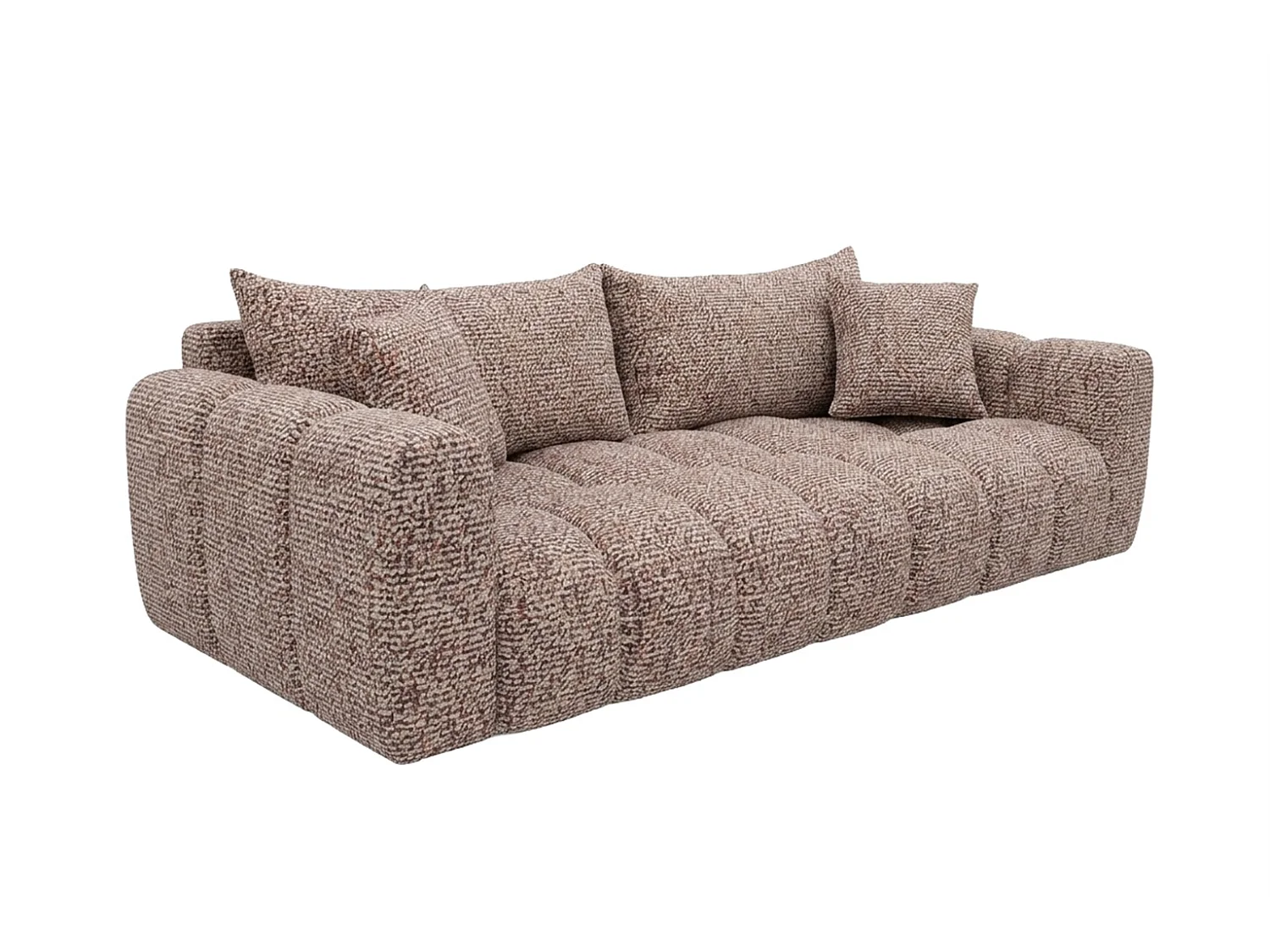Sofa z funkcją spania i pojemnikiem, tkanina szenilowa Puente, Purpurowy, COSMOPOLITAN