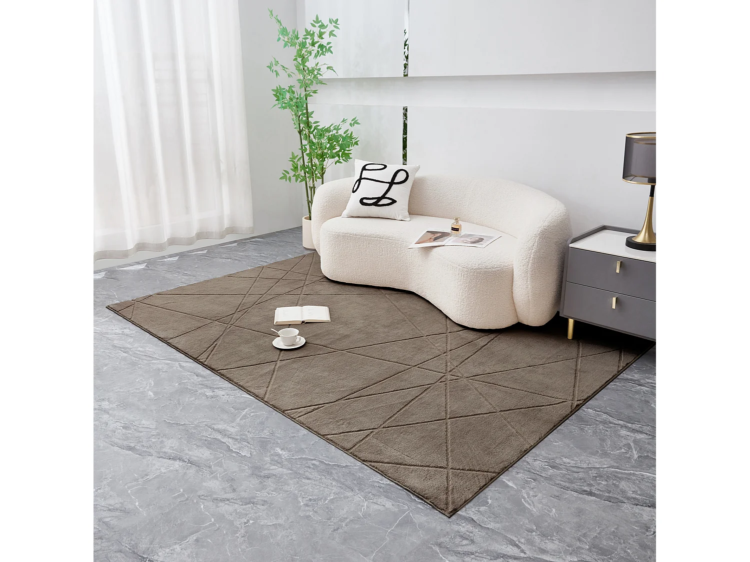The Signature Soft Washable Rug - Taupe 160x230cm