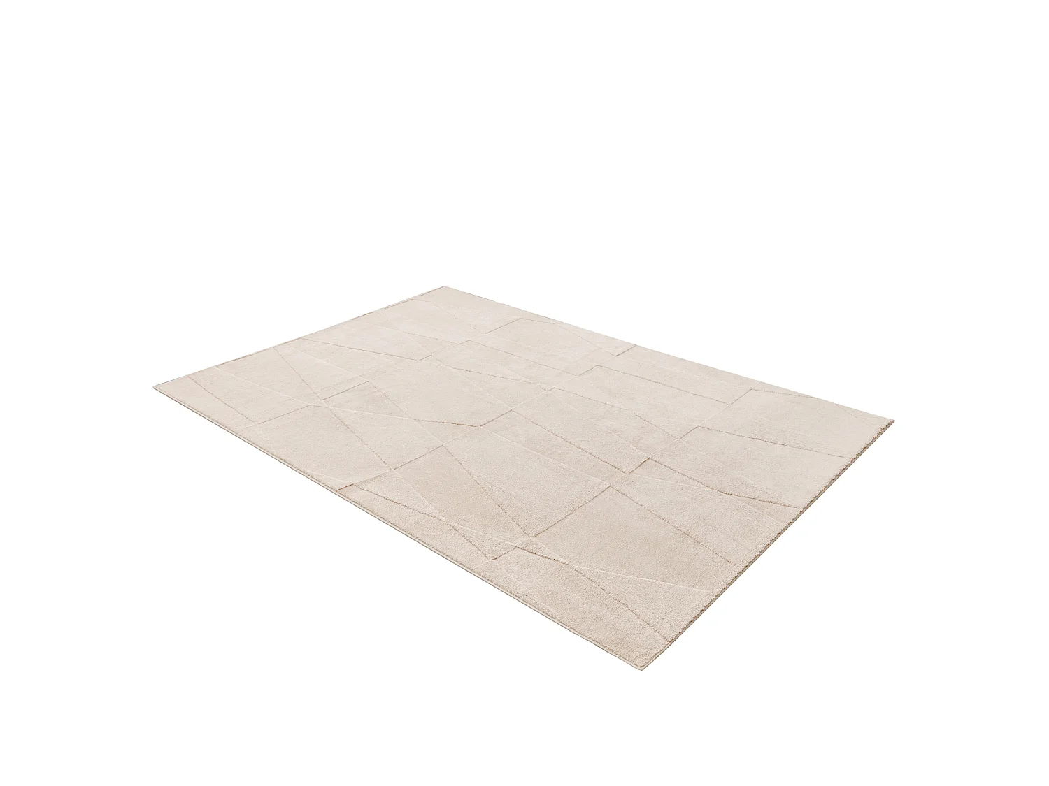 Velvet Serenity Washable Rug - Cream 80x150cm