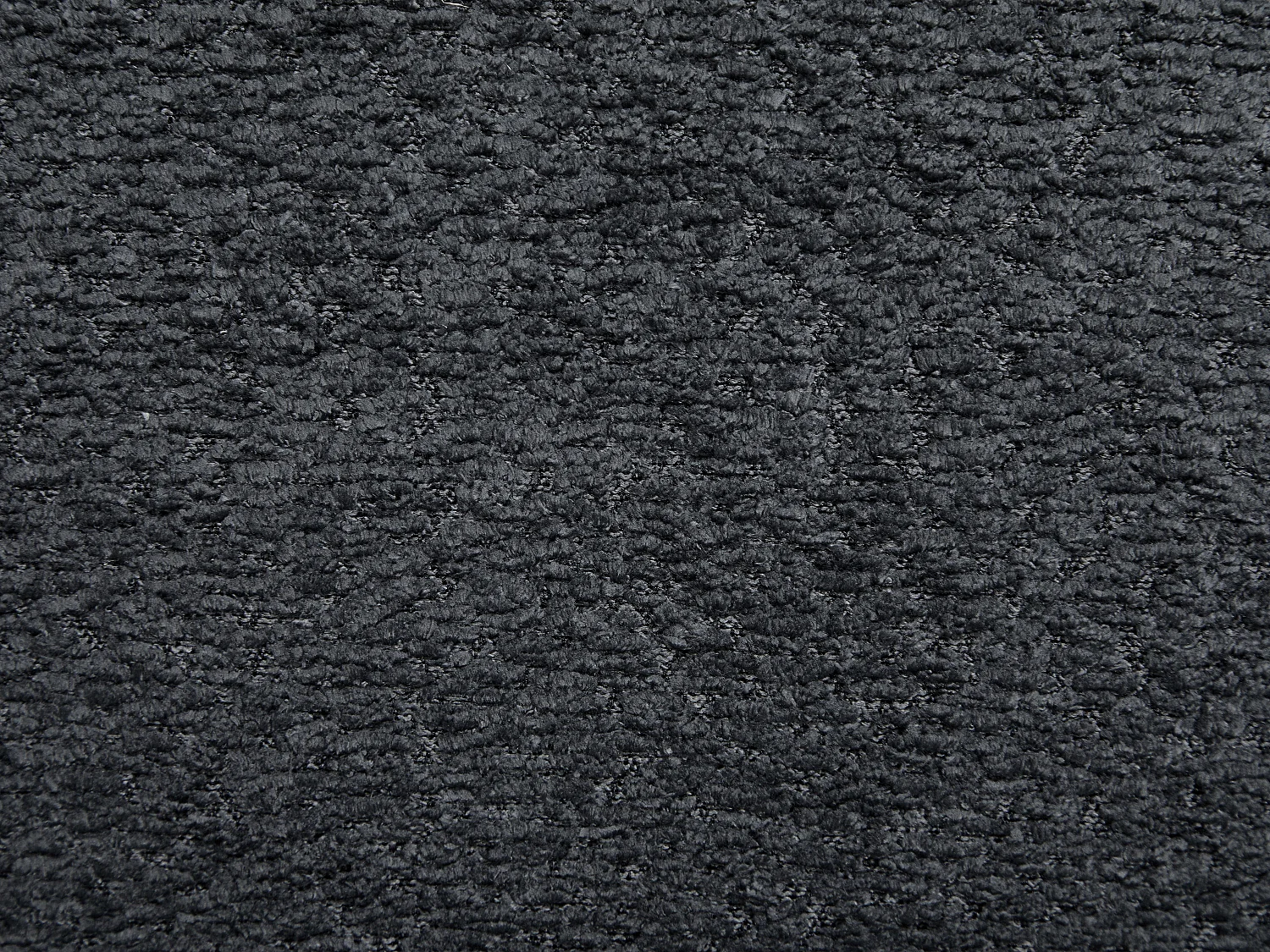 Lot de 2 chaises avec accoudoirs en tissu bouclette et bois d'hévéa noir - Anthracite foncé - NORETI