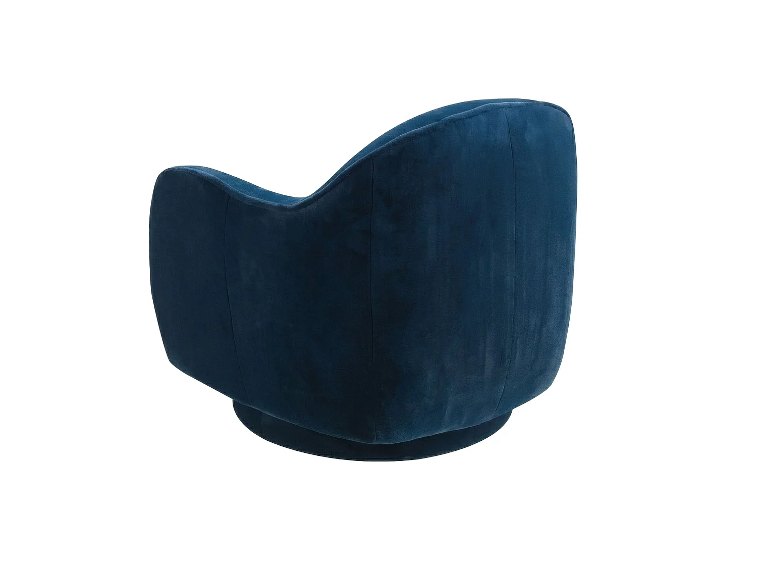 Drehsessel aus dunkelblauem Samt 5245 ANGEL CERDA