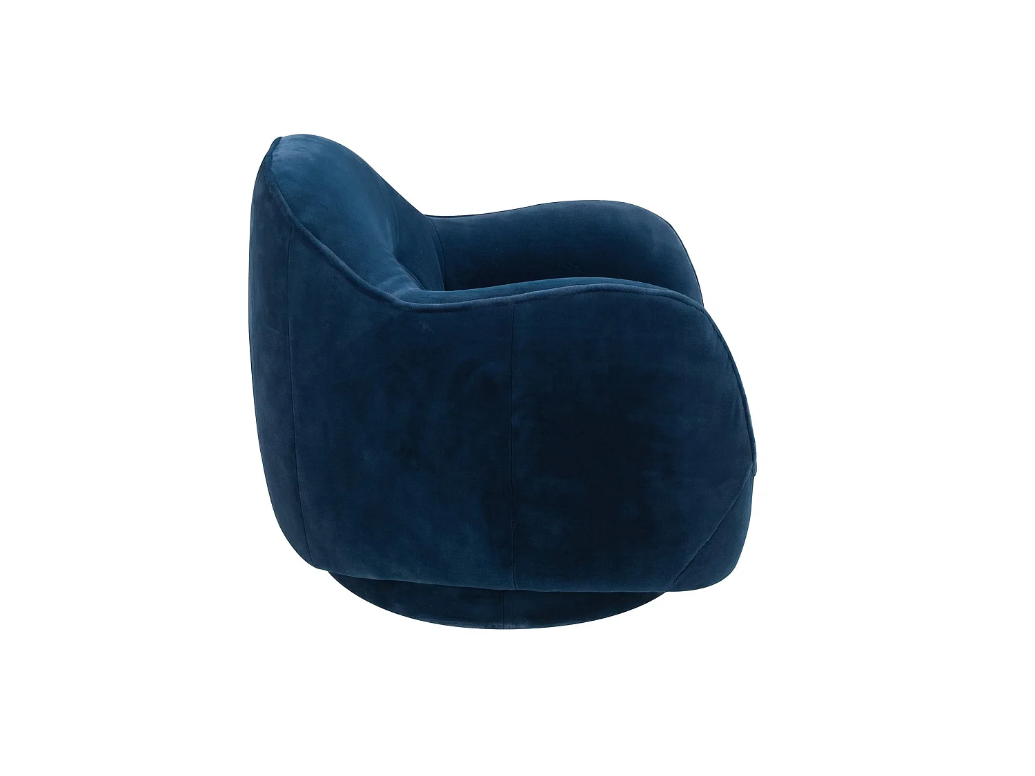 Drehsessel aus dunkelblauem Samt 5245 ANGEL CERDA