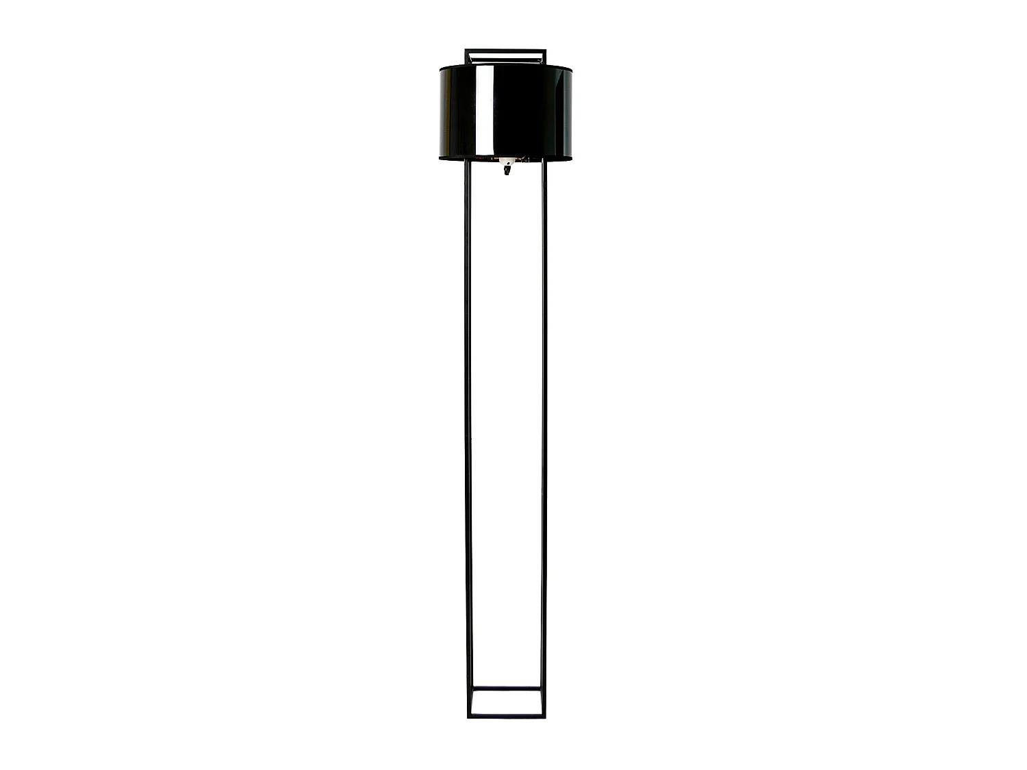 Lampadaire en PVC noir et doré brillant et acier noir 8092 ANGEL CERDA