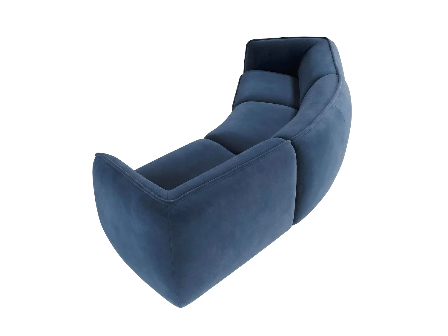 3-Sitzer-Sofa aus dunkelblauem Samt 6372 ANGEL CERDA