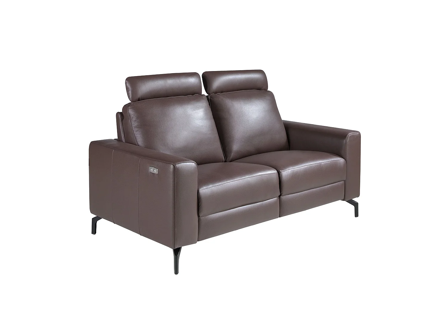 2-osobowa sofa relaksacyjna ze skóry w kolorze czekoladowego brązu 6368 ANGEL CERDA