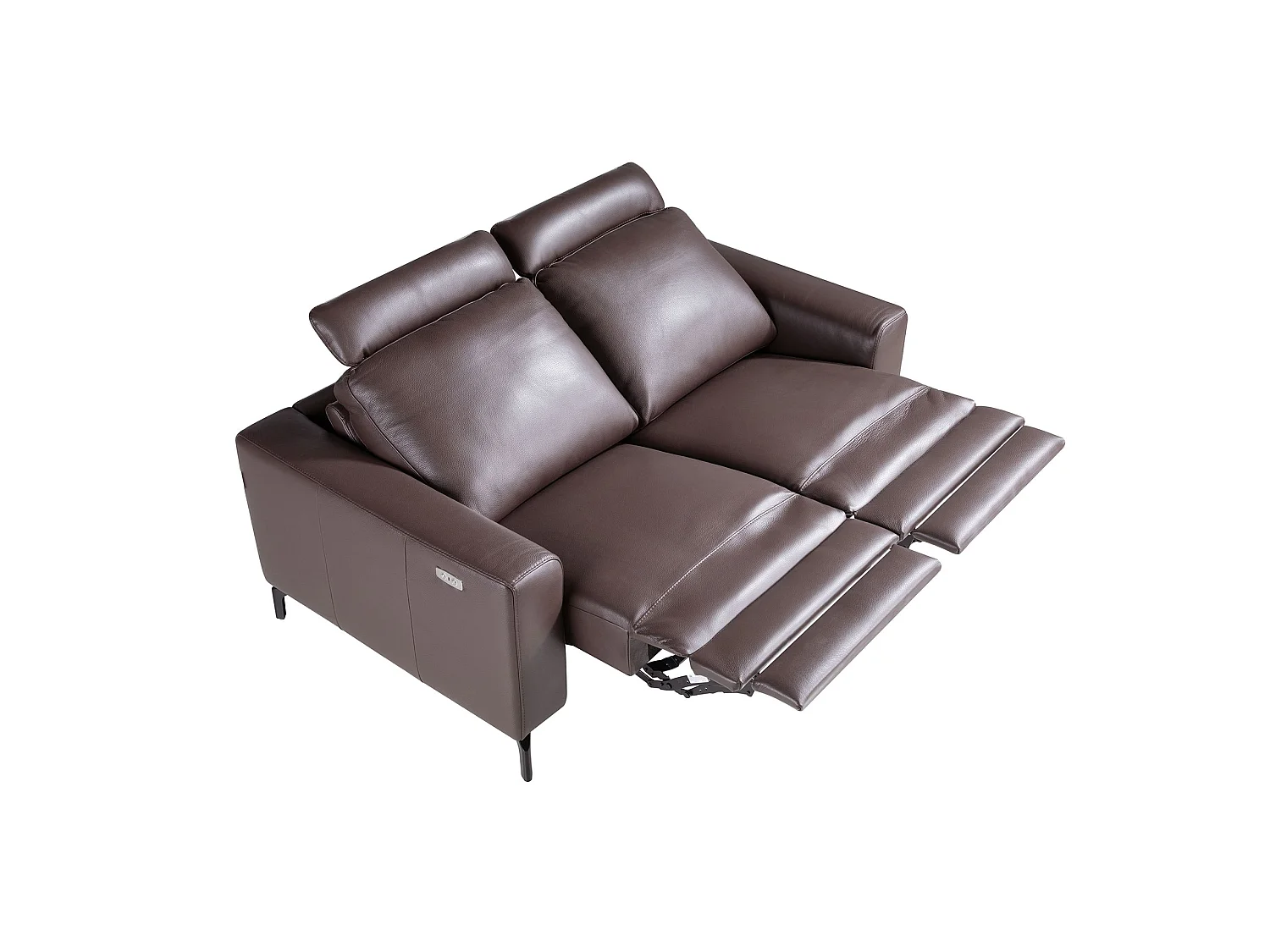 2-osobowa sofa relaksacyjna ze skóry w kolorze czekoladowego brązu 6368 ANGEL CERDA