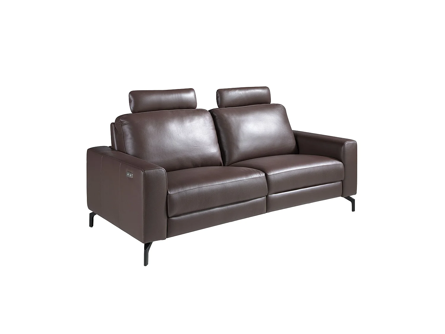 3-osobowa sofa relaksacyjna ze skóry w kolorze czekoladowego brązu 6366 ANGEL CERDA