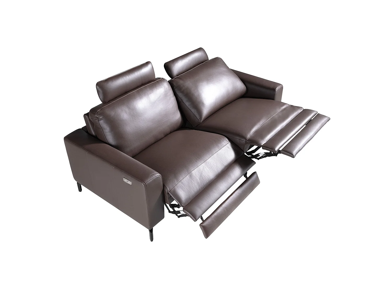 3-osobowa sofa relaksacyjna ze skóry w kolorze czekoladowego brązu 6366 ANGEL CERDA