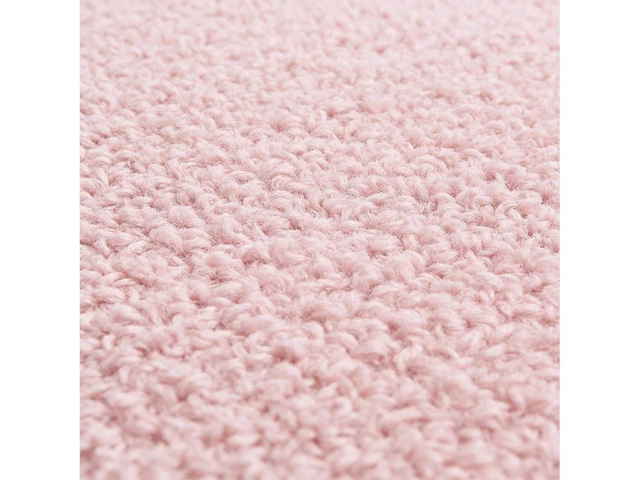 Silla de escritorio tapizada en borreguito rosa empolvado 76-89,5 cm Candy Rosa Empolvado