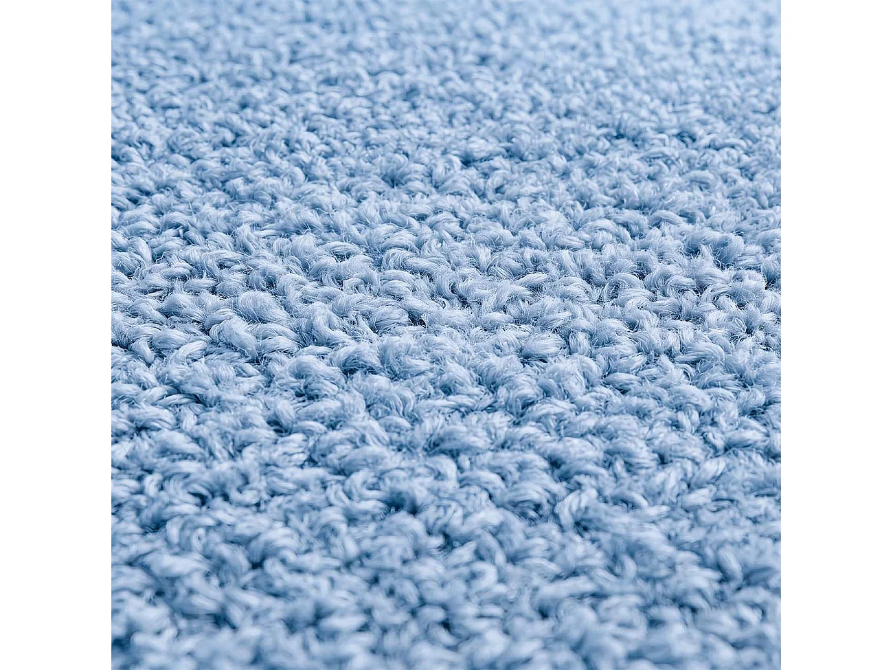 Silla de escritorio tapizada en borreguito azul claro 76-89,5 cm Candy Azul Claro