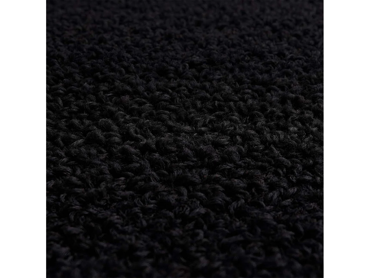 Silla de escritorio tapizada en borreguito negro 76-89,5 cm Candy Negro
