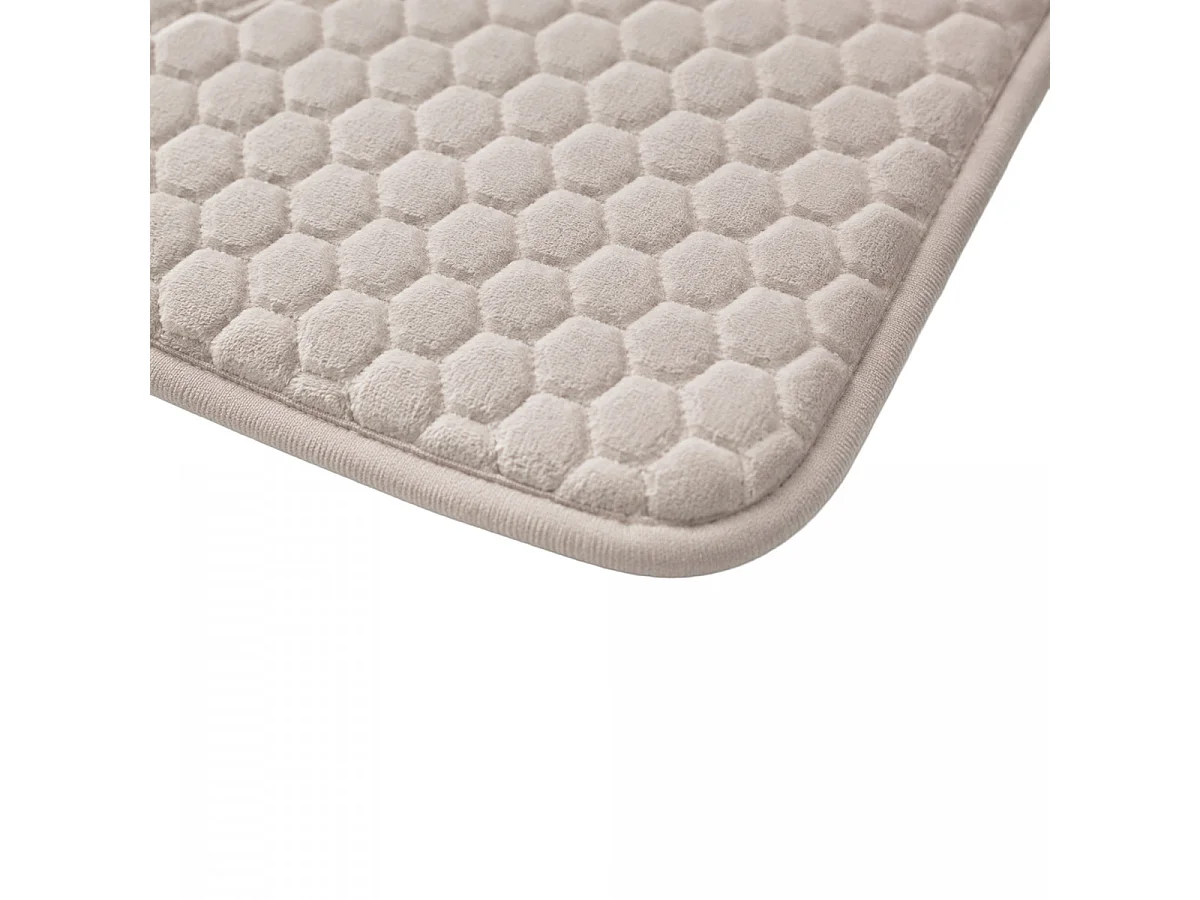 Tapis de bain Mémoire de forme - Alvéole Nid d'Abeille 50x80cm