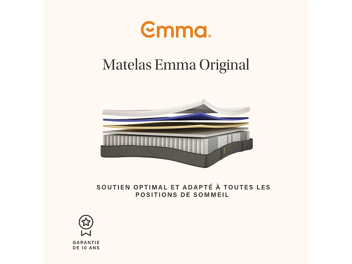 Matelas Emma Original 140 x 190 cm