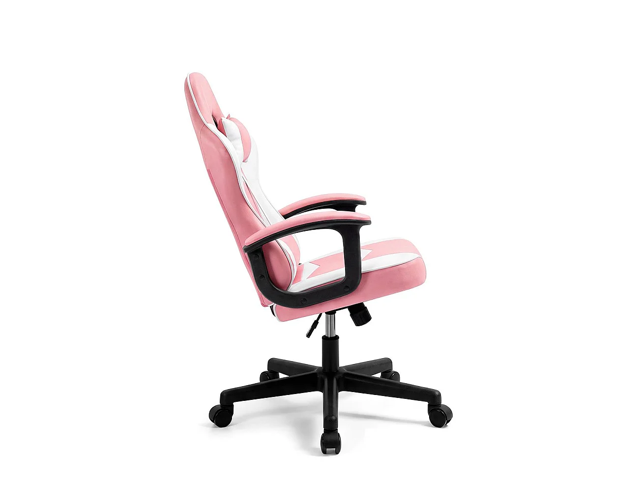 Silla gaming con altura ajustable Raptor Rosa - Blanco