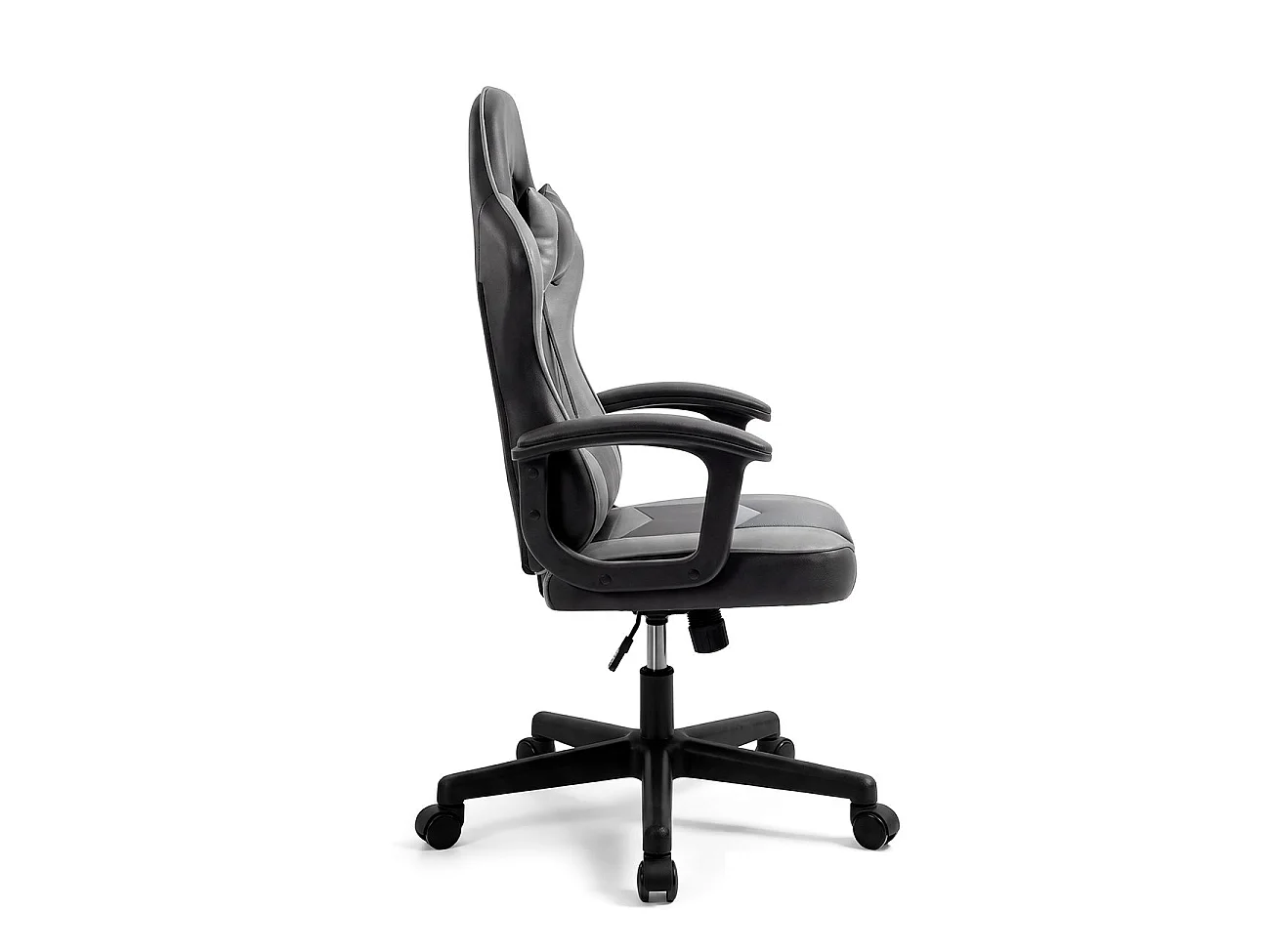 Silla gaming con altura ajustable Raptor Negro - Gris