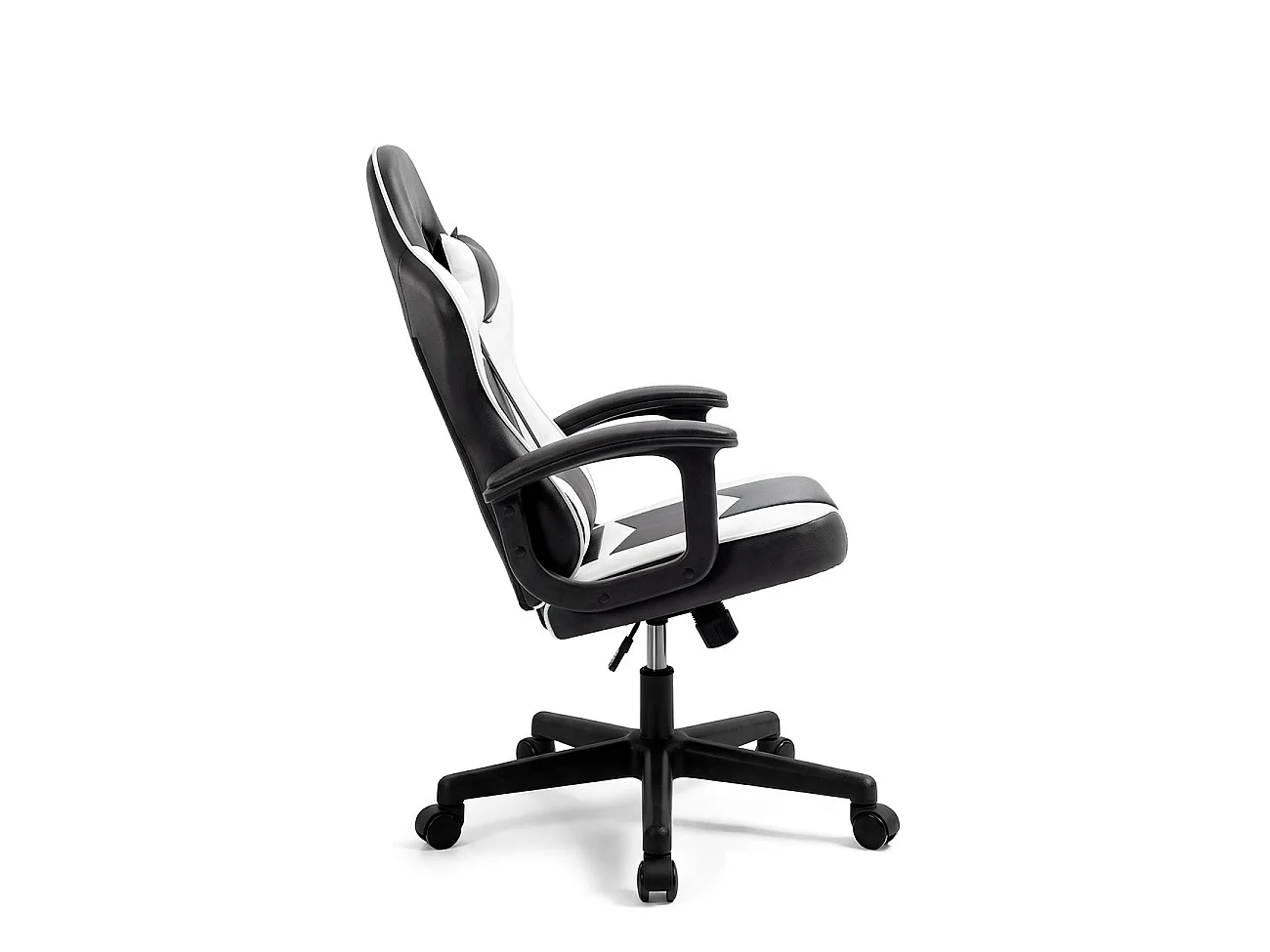 Silla gaming con altura ajustable Raptor Negro - Blanco