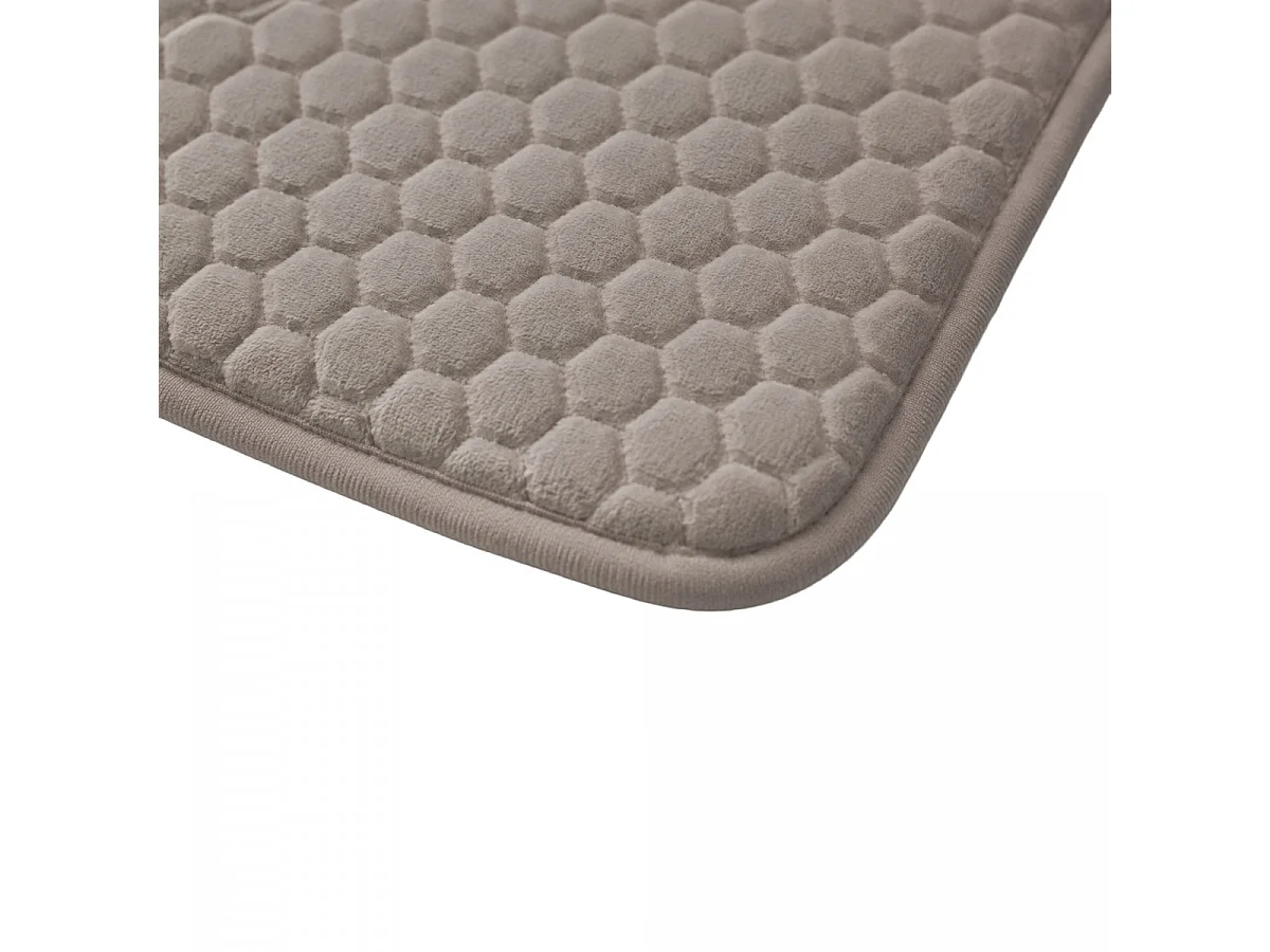 Tapis de bain Mémoire de forme - Alvéole Nid d'Abeille 50x80cm