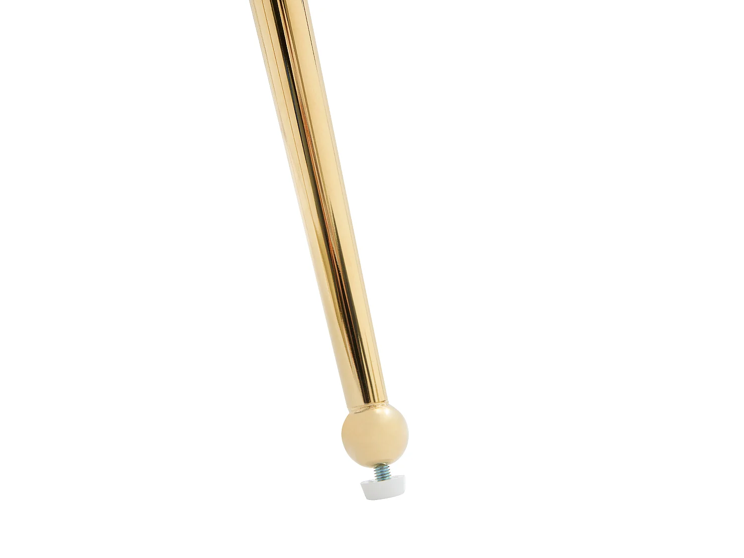 Juego de 2 sillas de comedor de terciopelo con reposabrazos y patas metálicas doradas – beige