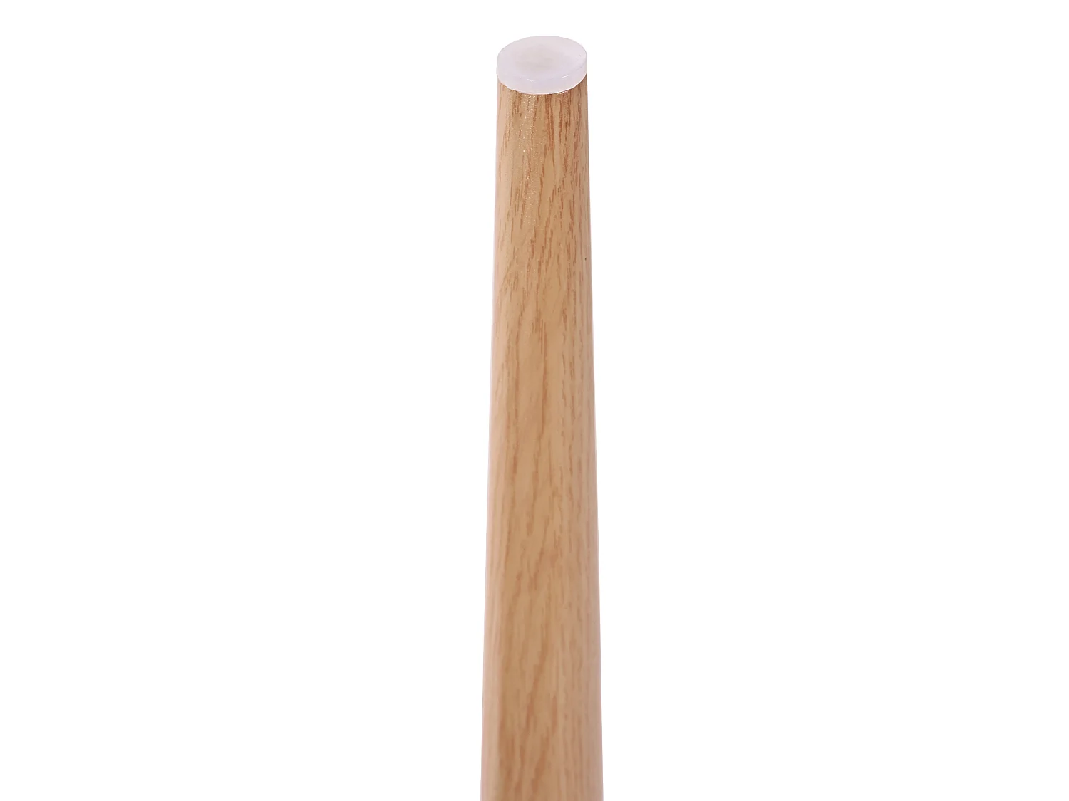 Juego de 2 sillas de comedor en ratán y similicuir, patas metálicas efecto madera – natural y beige