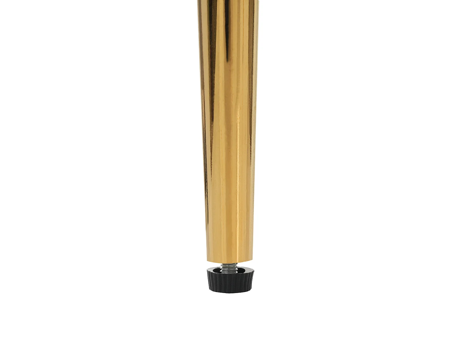 Juego de 6 sillas de comedor de terciopelo con patas de metal – beige y dorado