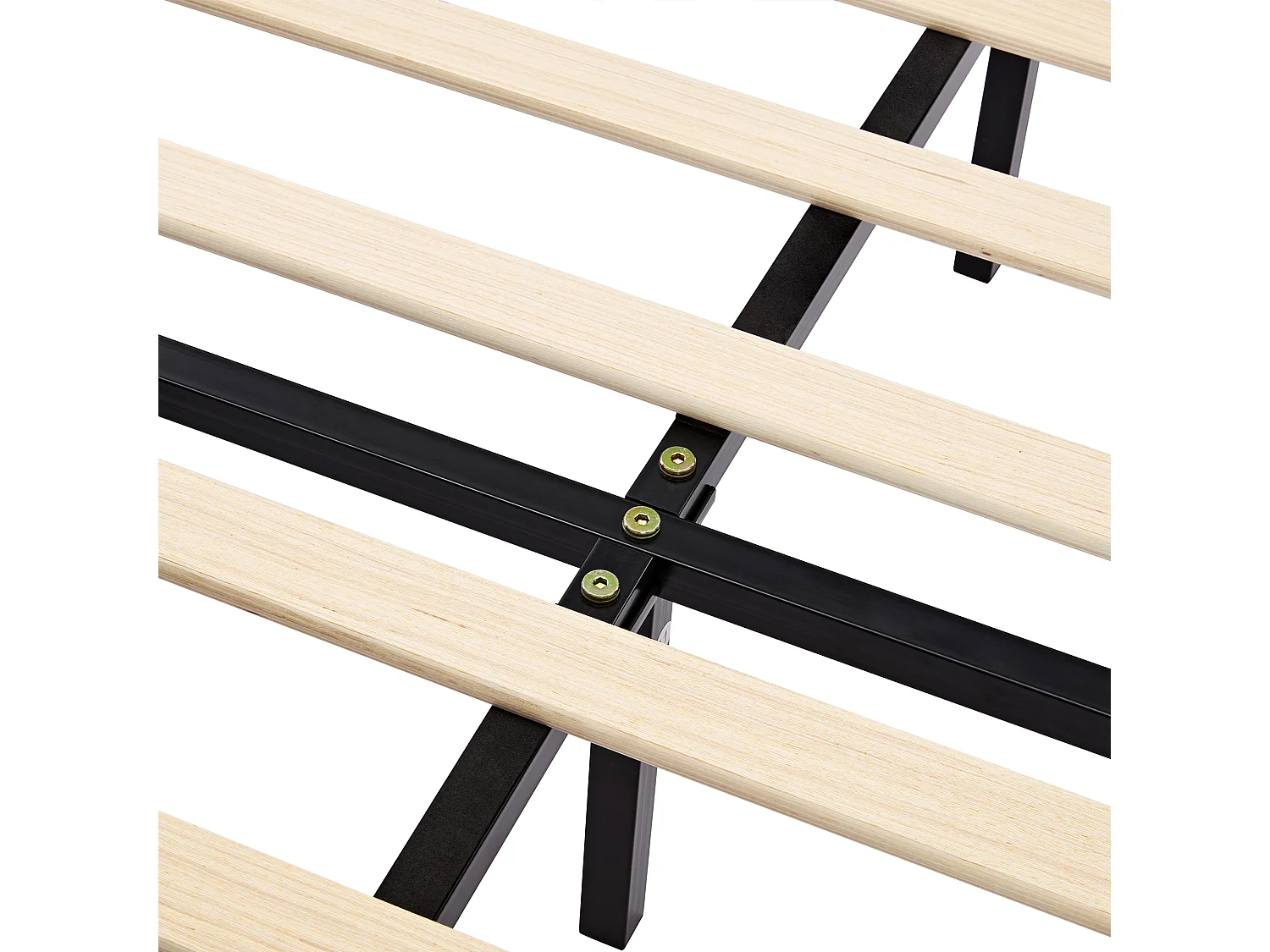Lit adulte 140x200 cm avec ports USB, éclairage LED, 4 tiroirs, sommier à lattes - PU noir - sans matelas
