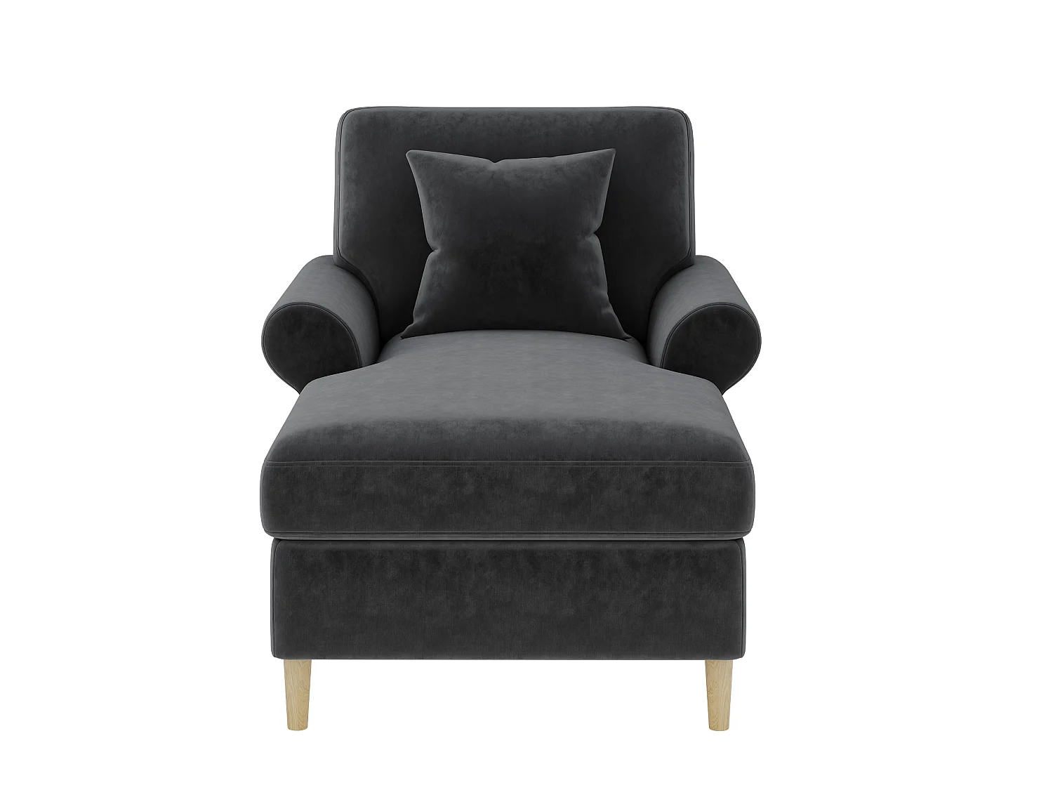 Gevoerde relaxfauteuil, opvouwbare ligstoel, bekleding van fluweel, geschikt voor de woonkamer en de slaapkamer, grijs