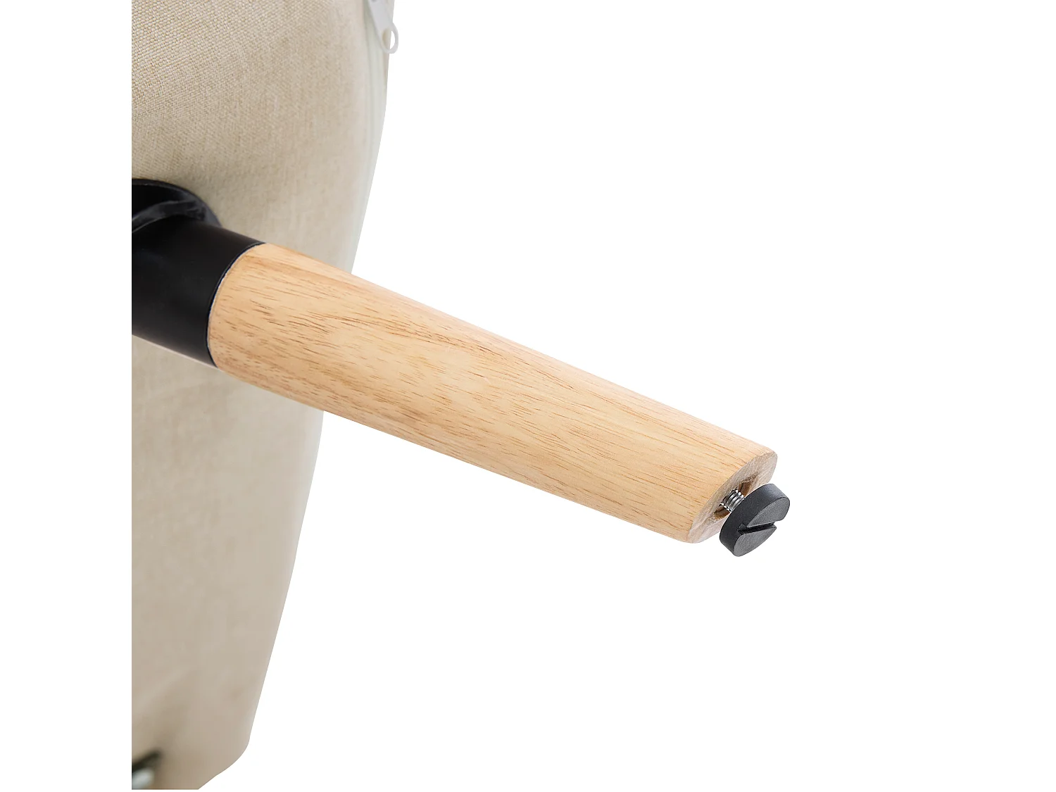 3-in-1 slaapfauteuil, zowel geschikt om in te slapen als opvouwbaar, met een in 5 standen verstelbare rugleuning en armleuningen van rotan, beige