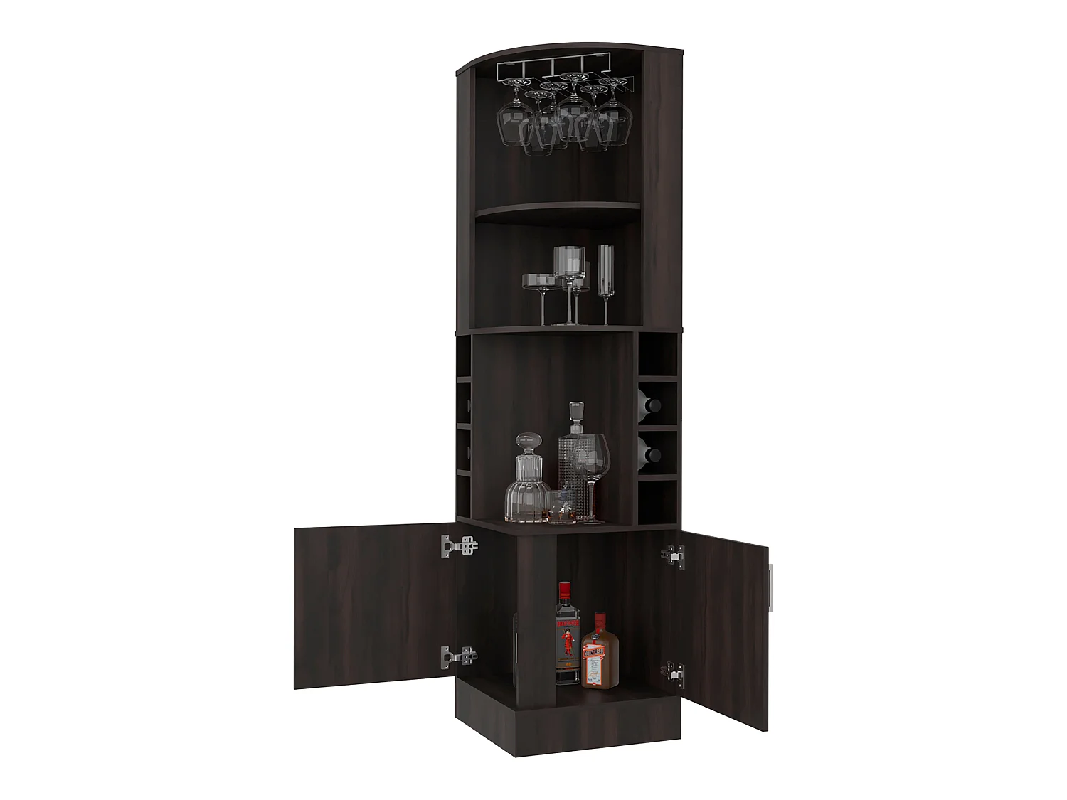 Bar Esquinero con Almacenamiento TuHome Kava Beijing 180,34 x 46,99 x 46,99 cm