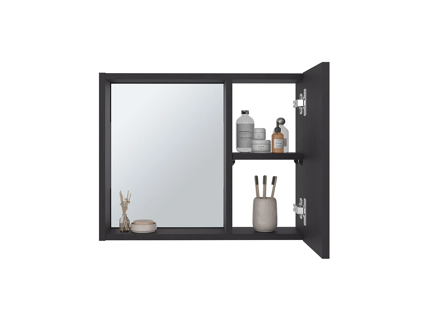 Botiquín para Baño con Espejo TuHome Alessi 40,3 x 50,5 x 12,6 cm