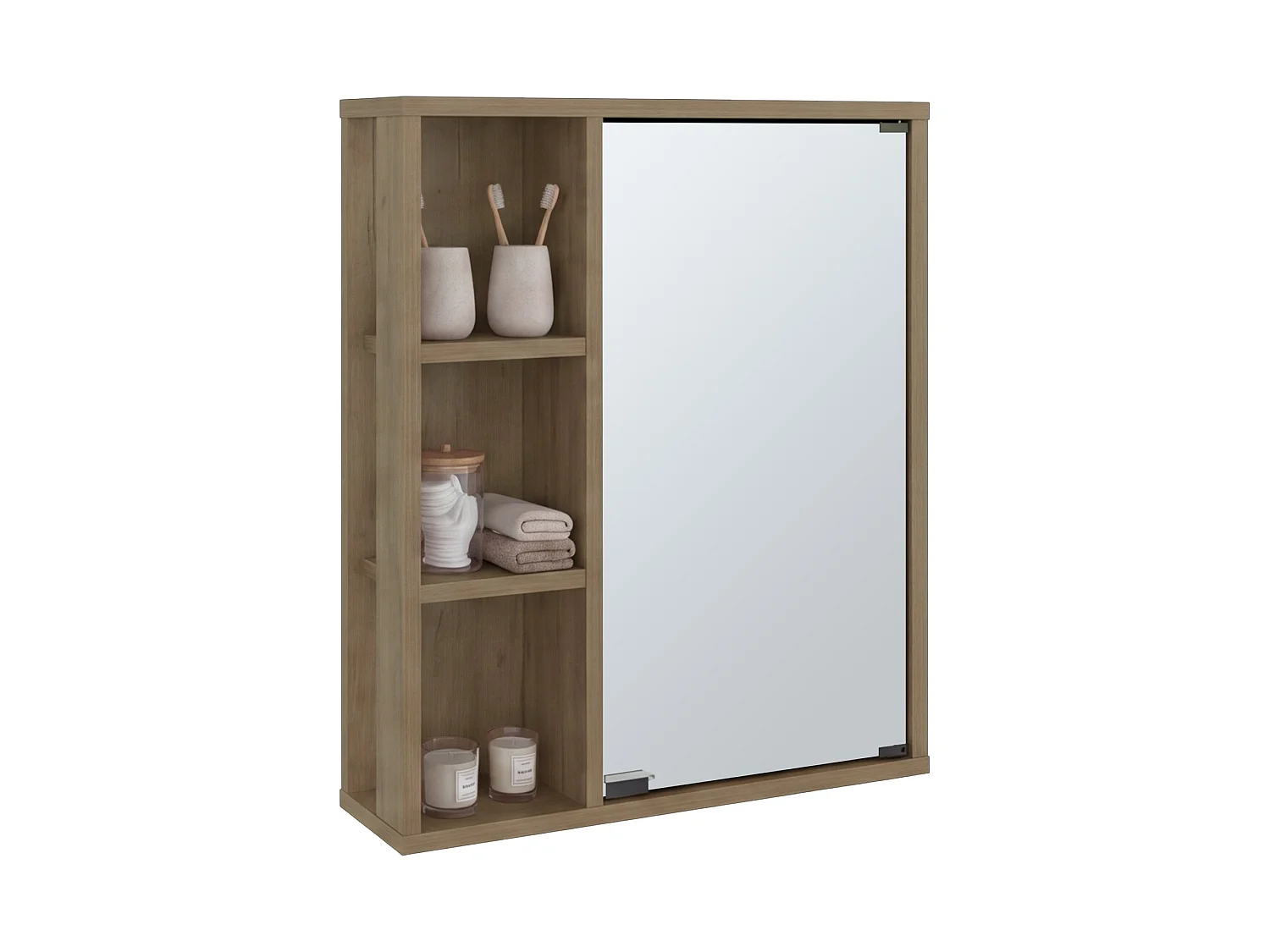 Botiquín de Baño con Repisa TuHome Berkel 60 x 50 x 14,8 cm
