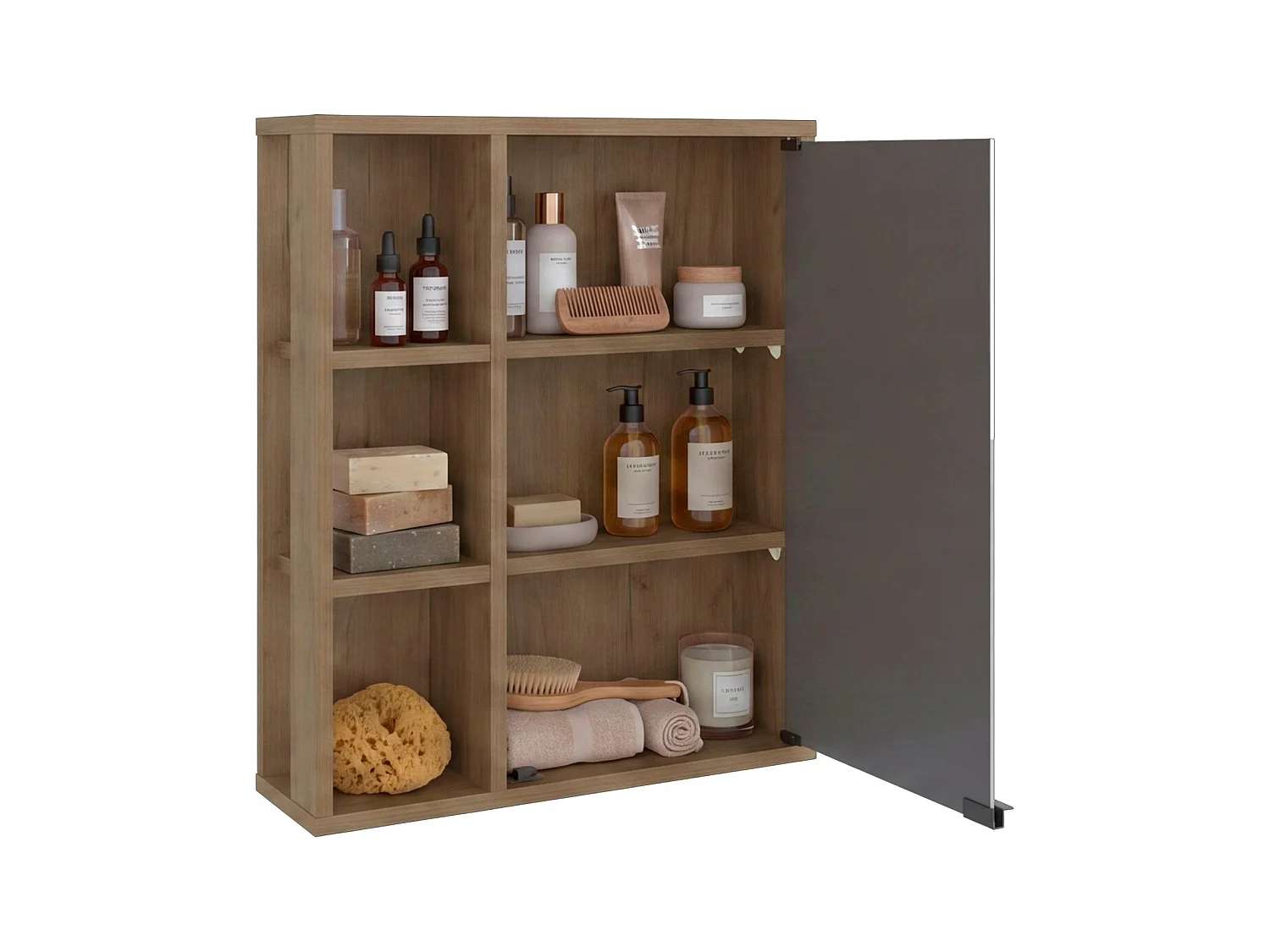 Mobiletto da Bagno con Ripiano TuHome Berkel 60 x 50 x 14,8 cm