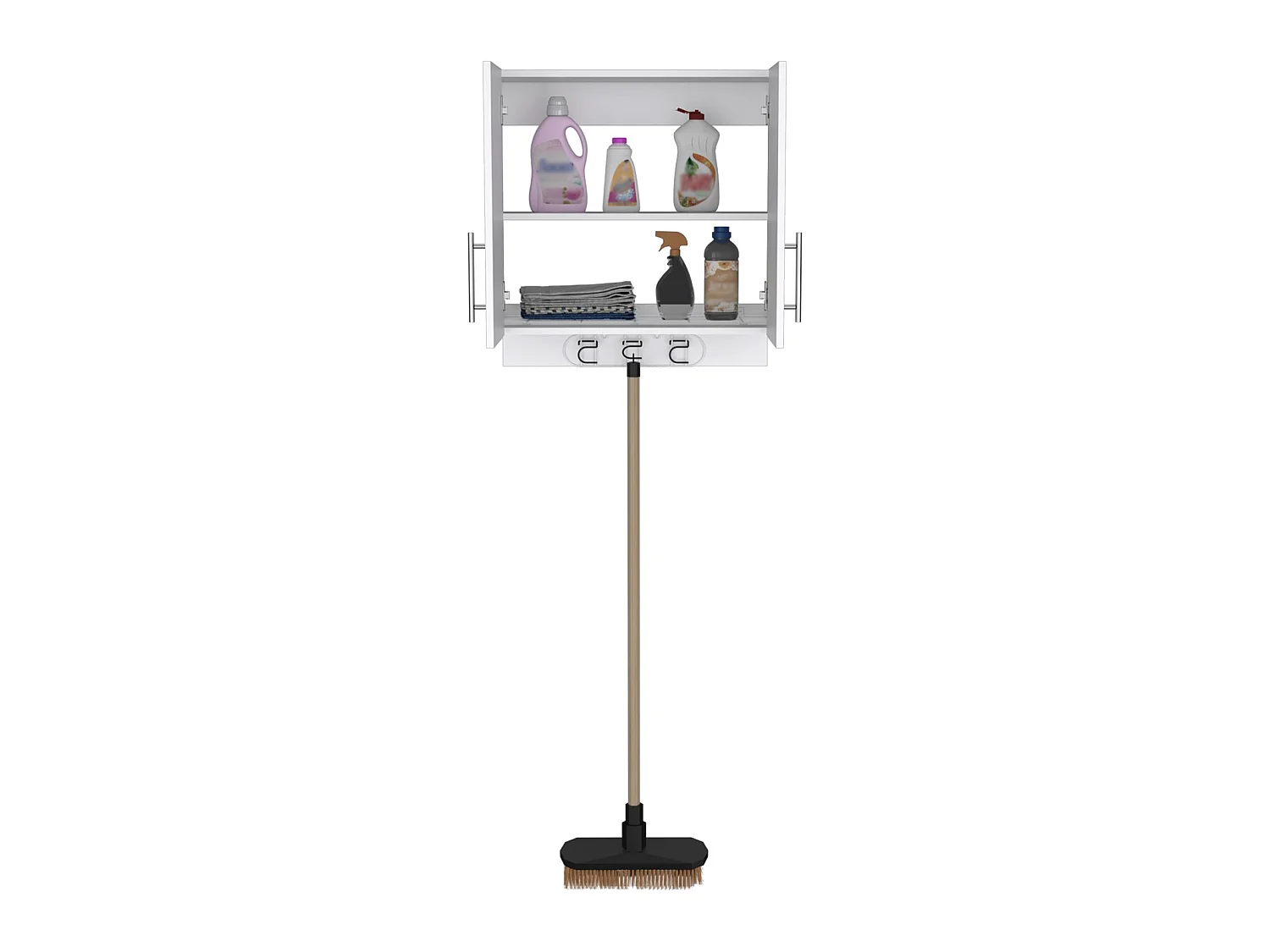 TUHOME CONCEPT Armadio multiuso Kymo da 67 cm, bianco