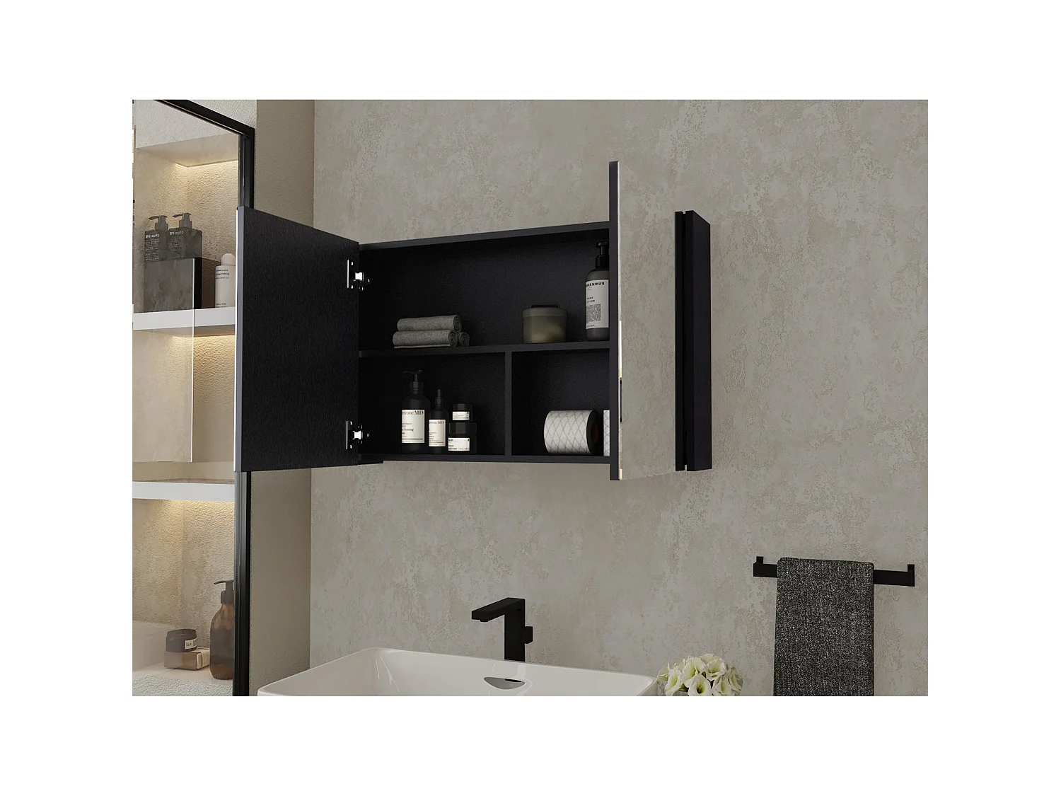 Botiquín de Baño con Espejo TuHome 80 50,8 x 80,01 x 14,22 cm