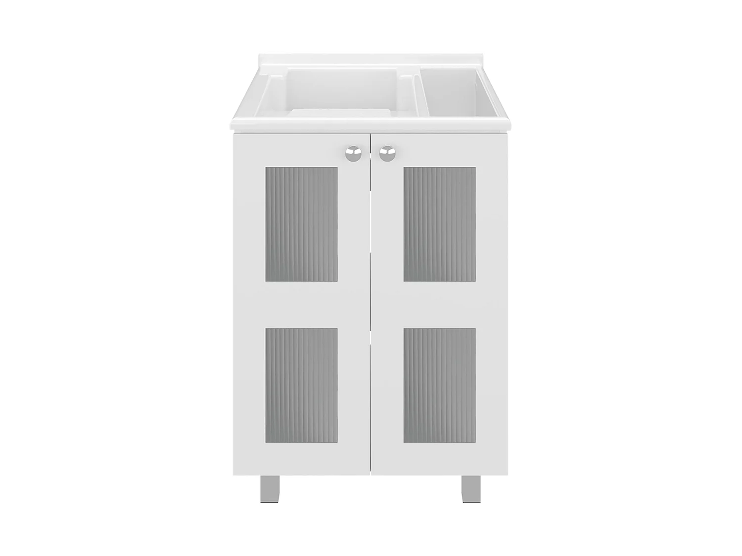 Lavadero con Gabinete de Piso TuHome Haysi 88 x 60 x 60 cm
