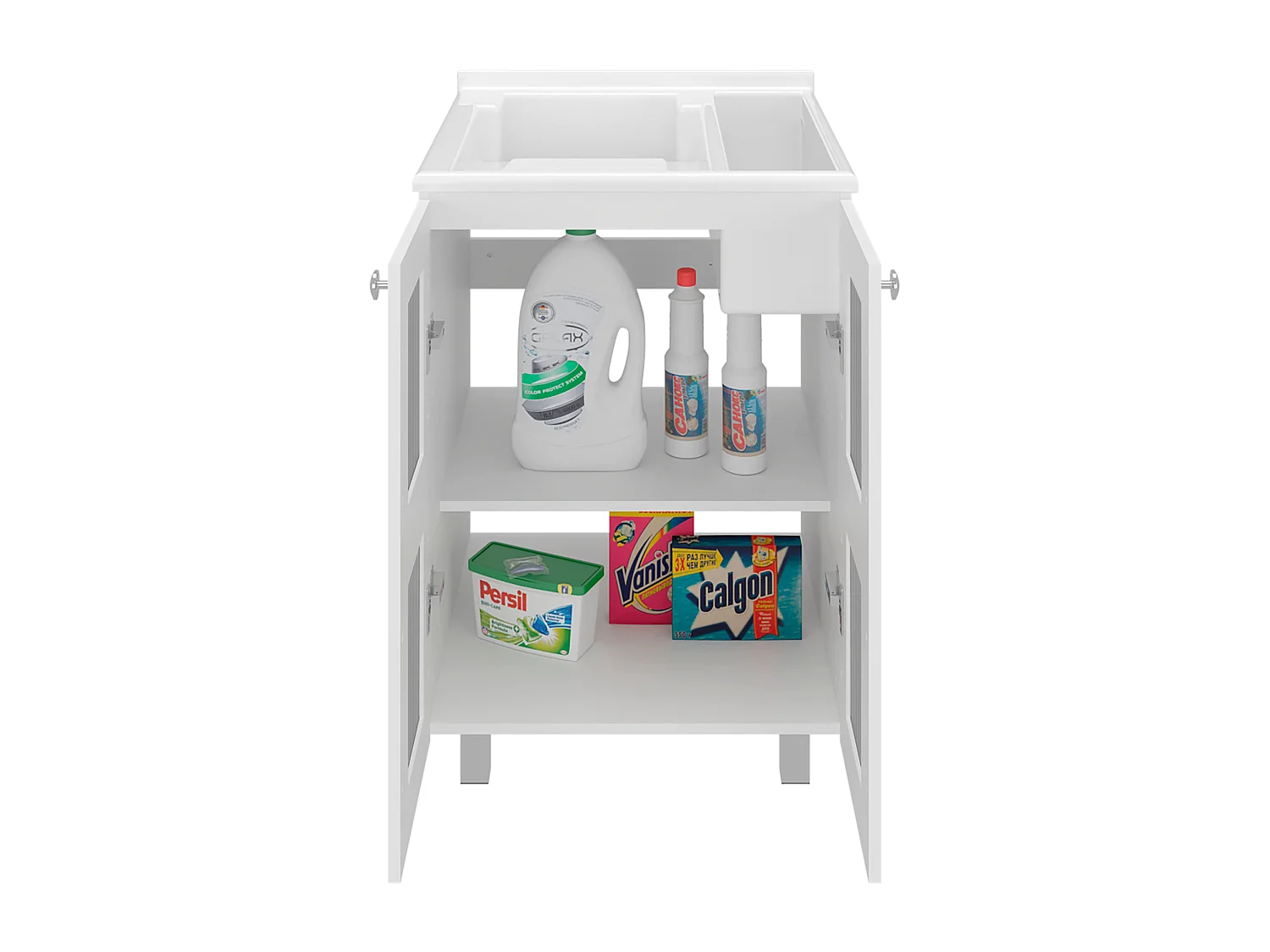 Lavadero con Gabinete de Piso TuHome Haysi 88 x 60 x 60 cm
