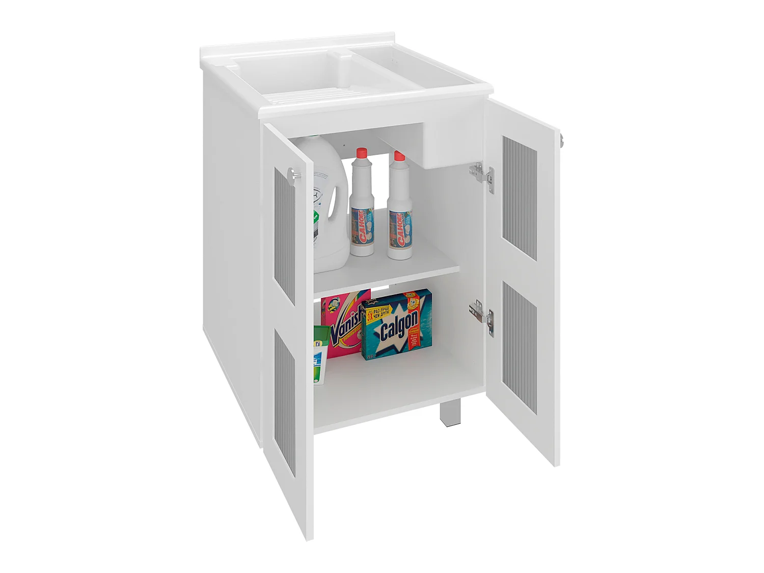 Lavadero con Gabinete de Piso TuHome Haysi 88 x 60 x 60 cm