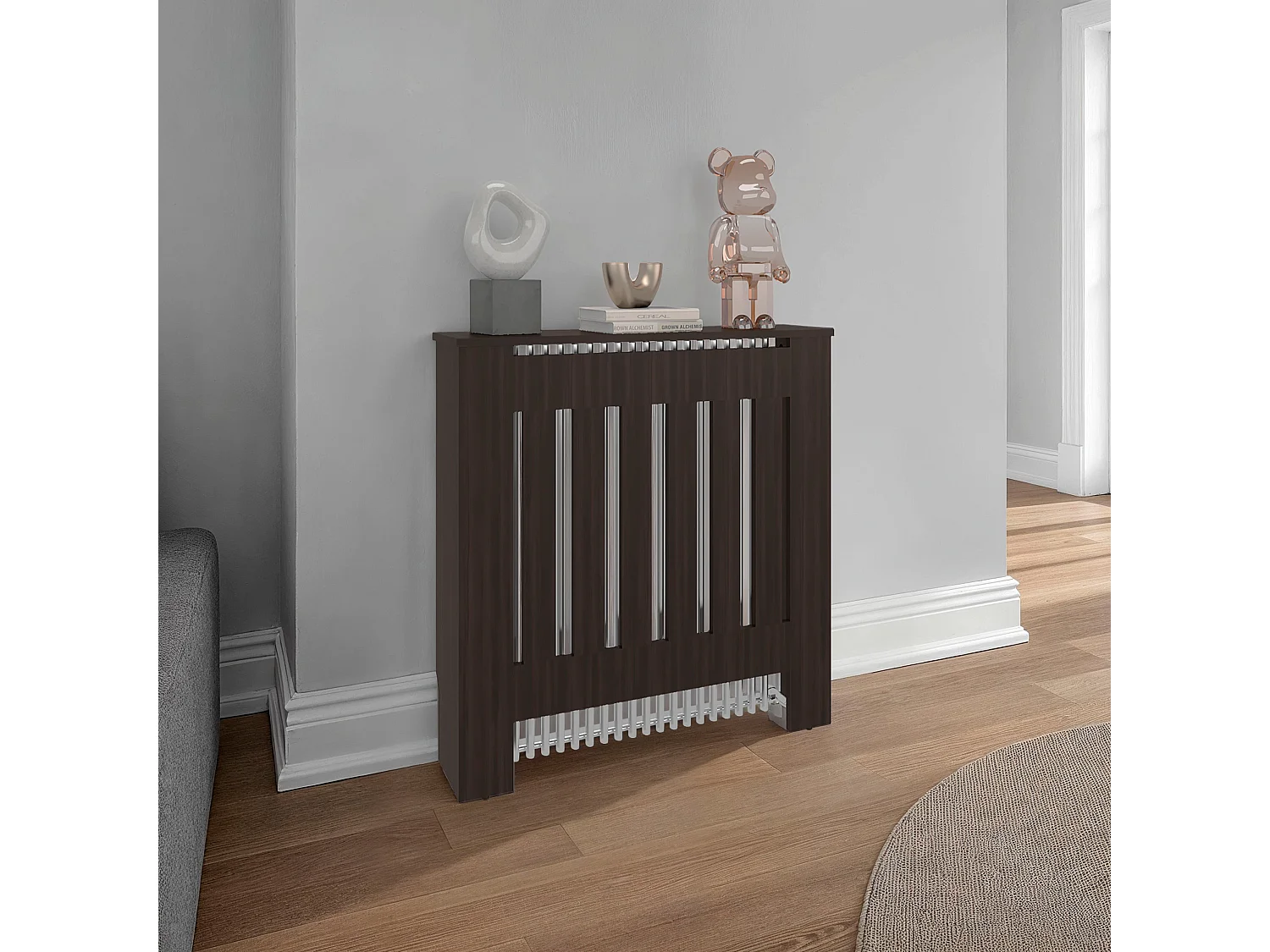 Cubreradiador con Almacenamiento TuHome Linn 81,28 x 78,74 x 19,3 cm