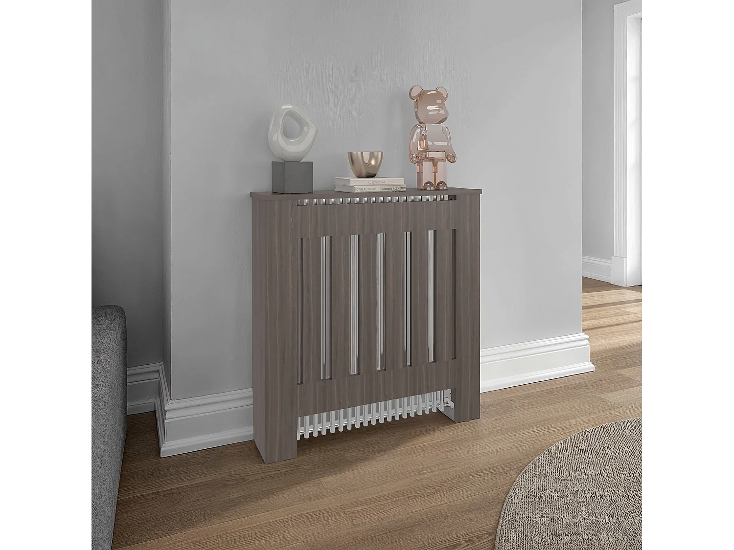 Cubreradiador con Almacenamiento TuHome Linn 81,28 x 78,74 x 19,3 cm
