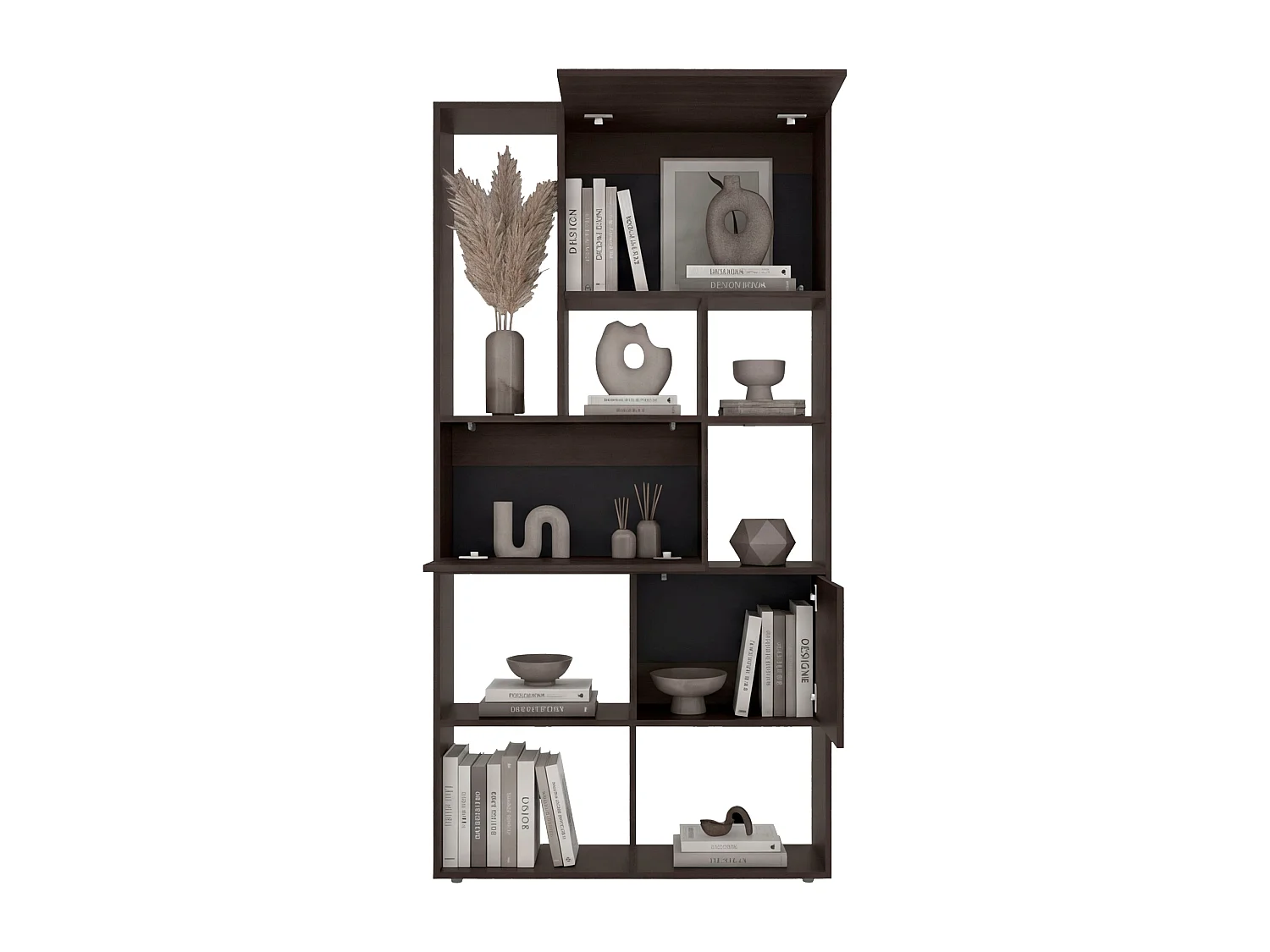 Estante Alta com Prateleiras TuHome Anya 182,2 x 92,4 x 30,2 cm