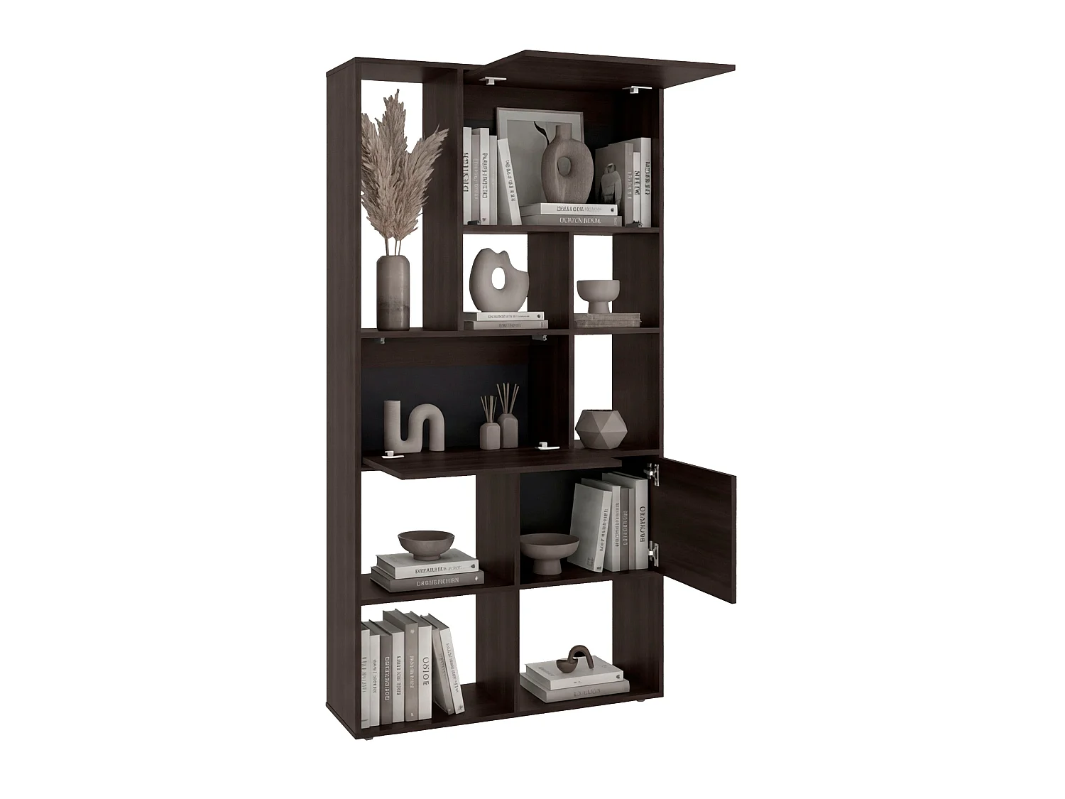 Estante Alta com Prateleiras TuHome Anya 182,2 x 92,4 x 30,2 cm