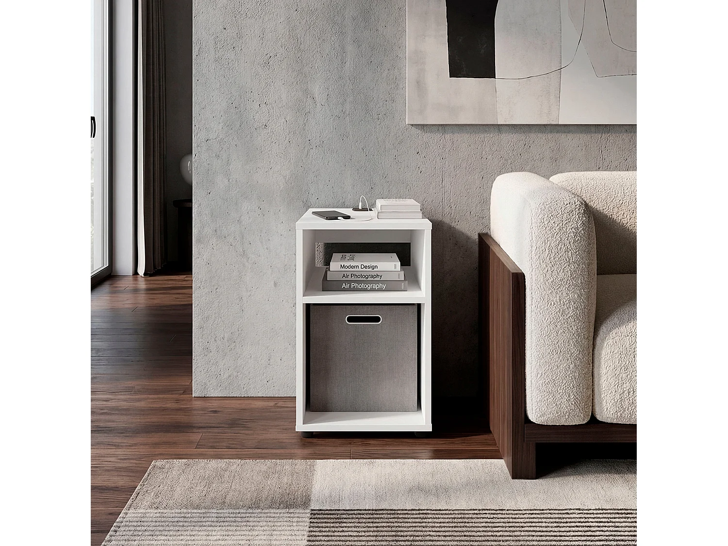 Mesa Auxiliar para Sala TuHome Mercer 48,4 x 30,4 x 32 cm