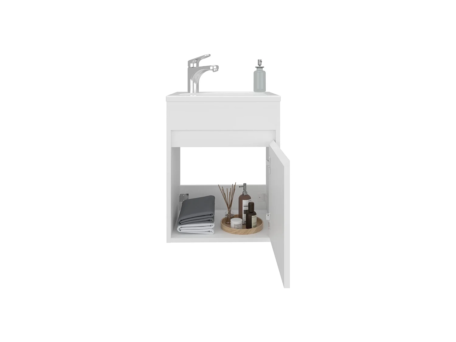 Gabinete Compacto para Banheiro TuHome Furman 48,26 x 39,62 x 32 cm