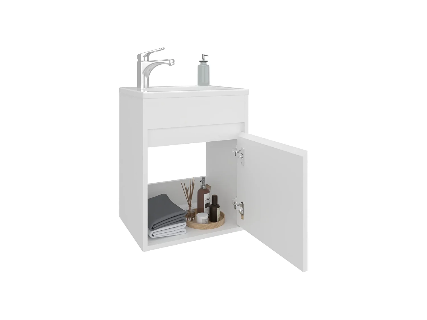 Gabinete Compacto para Banheiro TuHome Furman 48,26 x 39,62 x 32 cm
