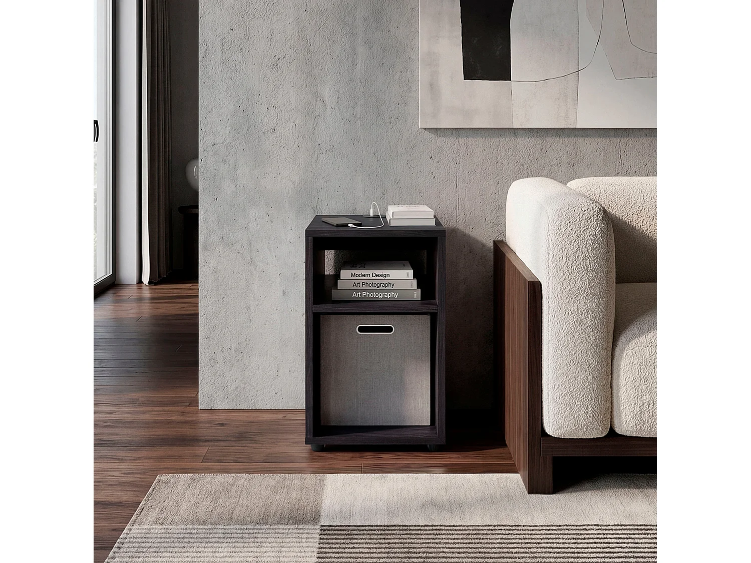 Mesa Auxiliar para Sala TuHome Mercer 48,4 x 30,4 x 32 cm
