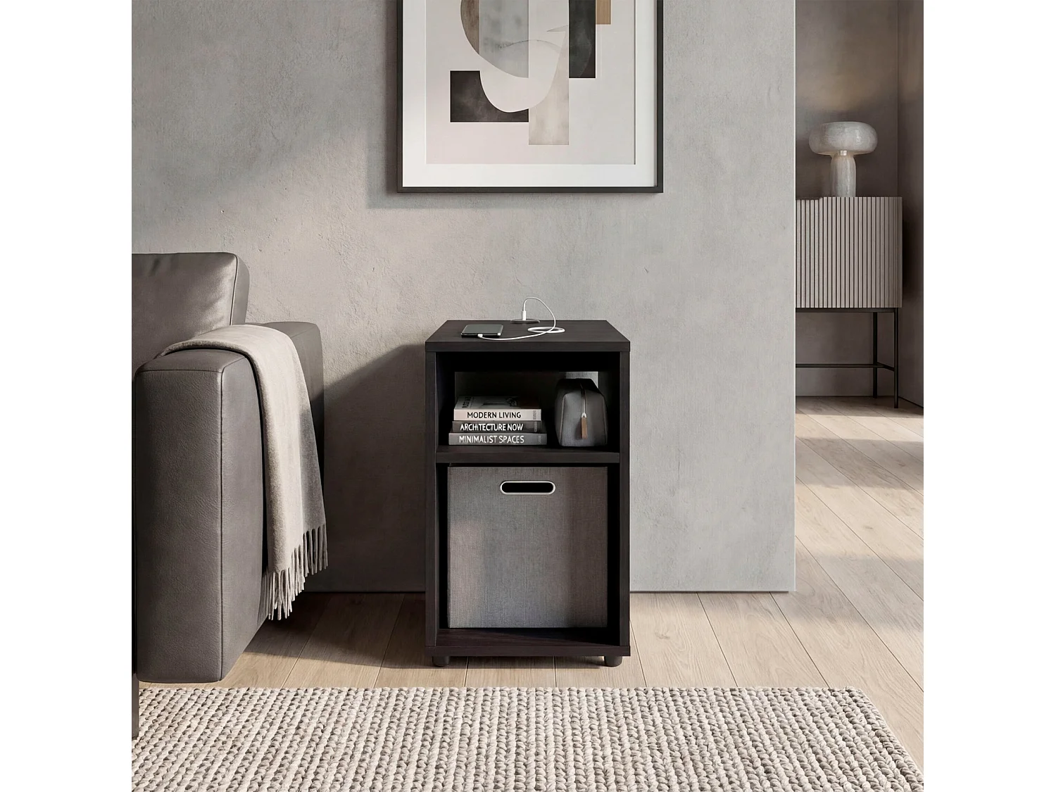 Tavolino Laterale per Soggiorno TuHome Mercer 48,4 x 30,4 x 32 cm